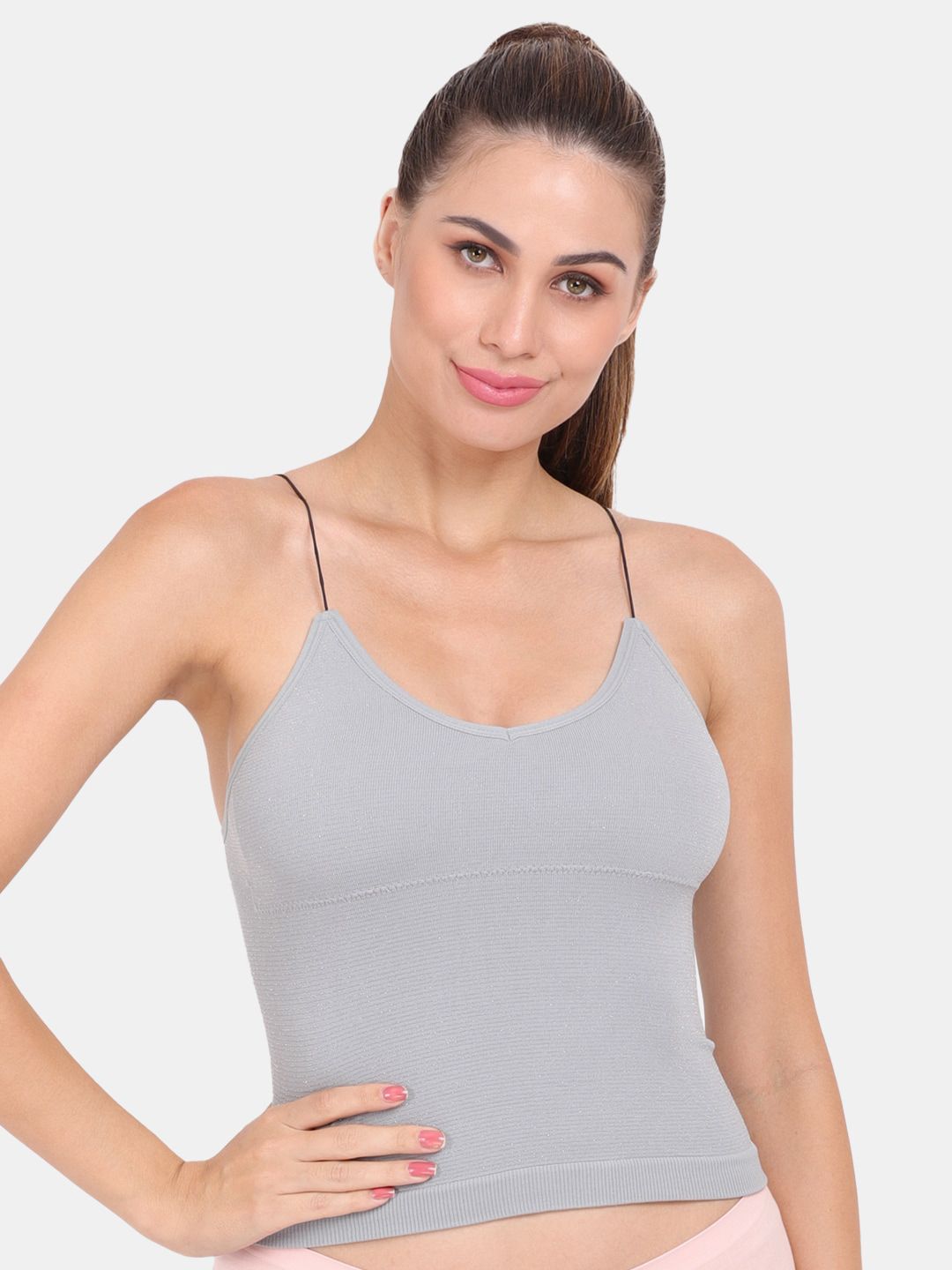 Amour Secret Grey Lightly-Padded Camisole-image-20
