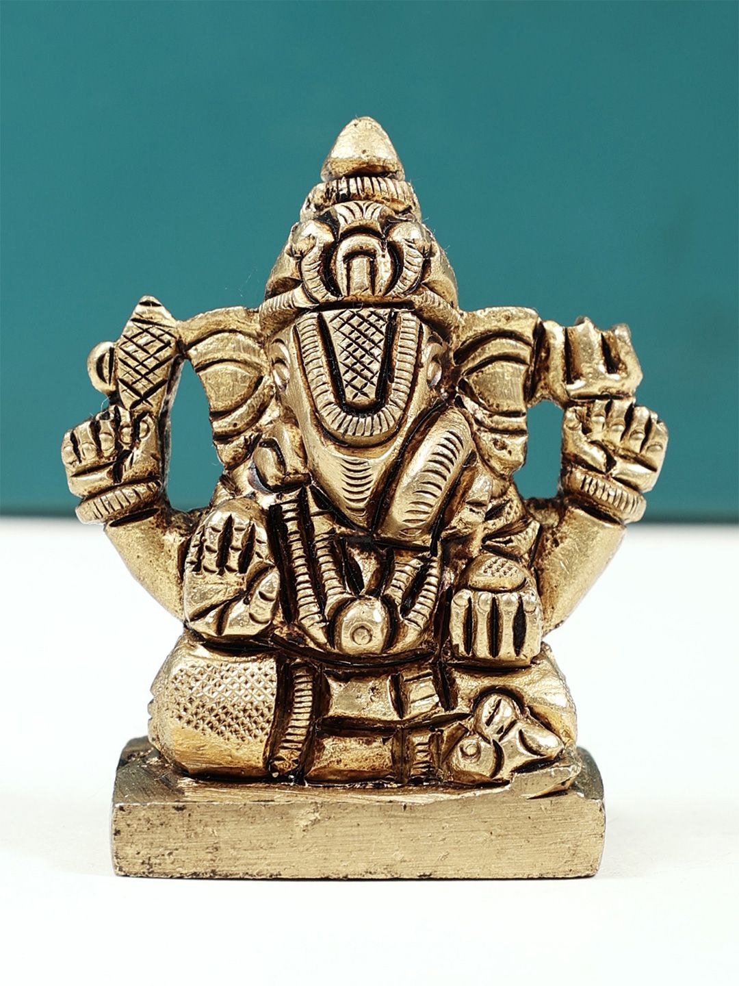 Exotic India Lord Ganesha Brass Statue-picture-17