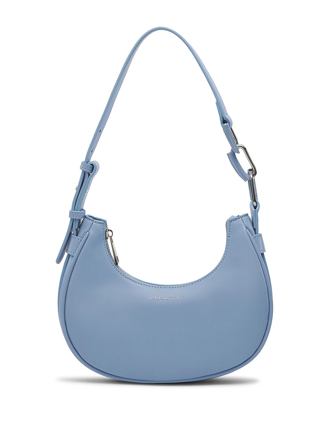 MIRAGGIO Blue Half Moon Shoulder Bag-picture-18