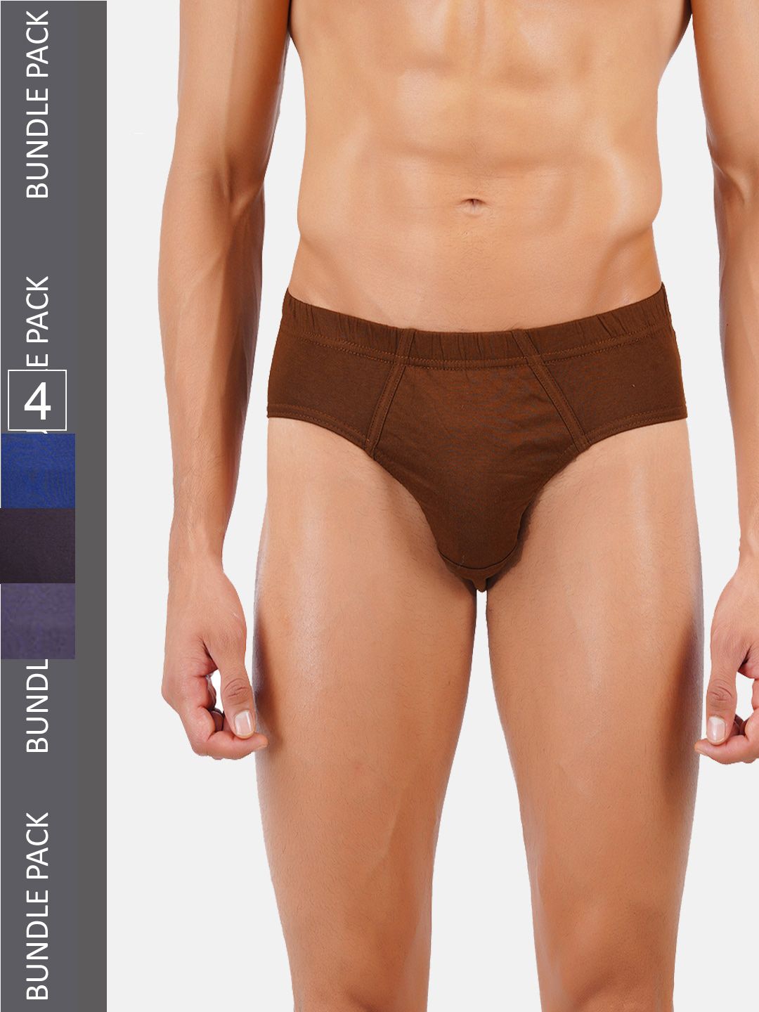 Ramraj Men Pack Of 4 Assorted Pure Cotton Hipster Briefs-picture-40