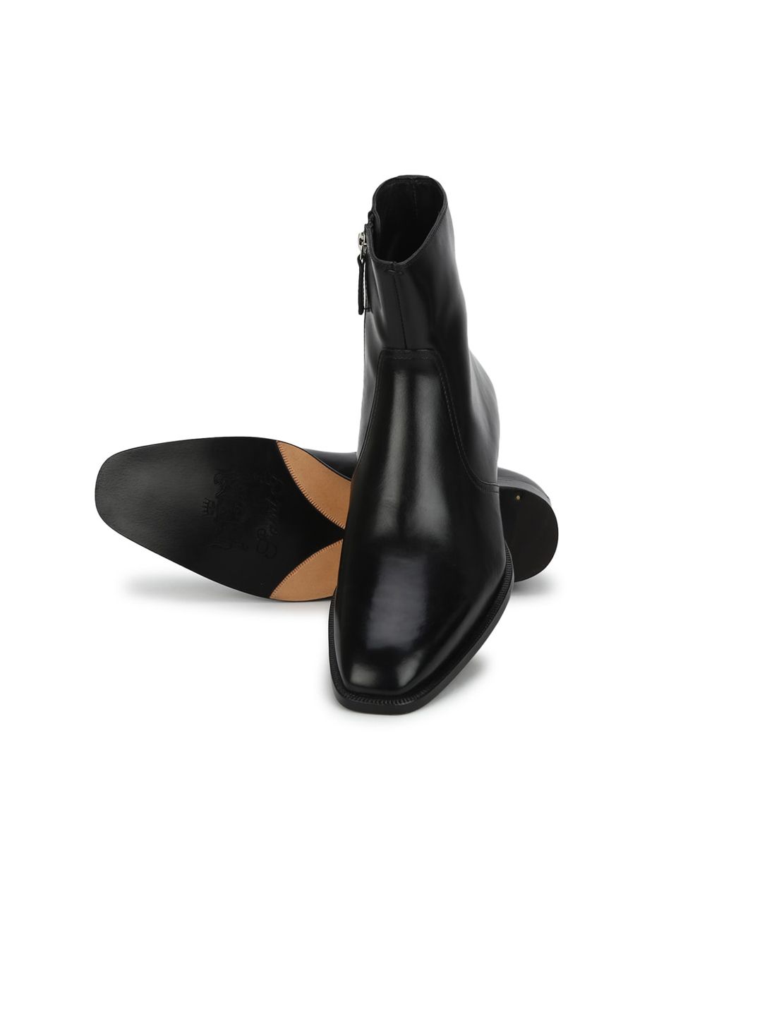 Saint G Men Black Leather Regular Boots-picture-36