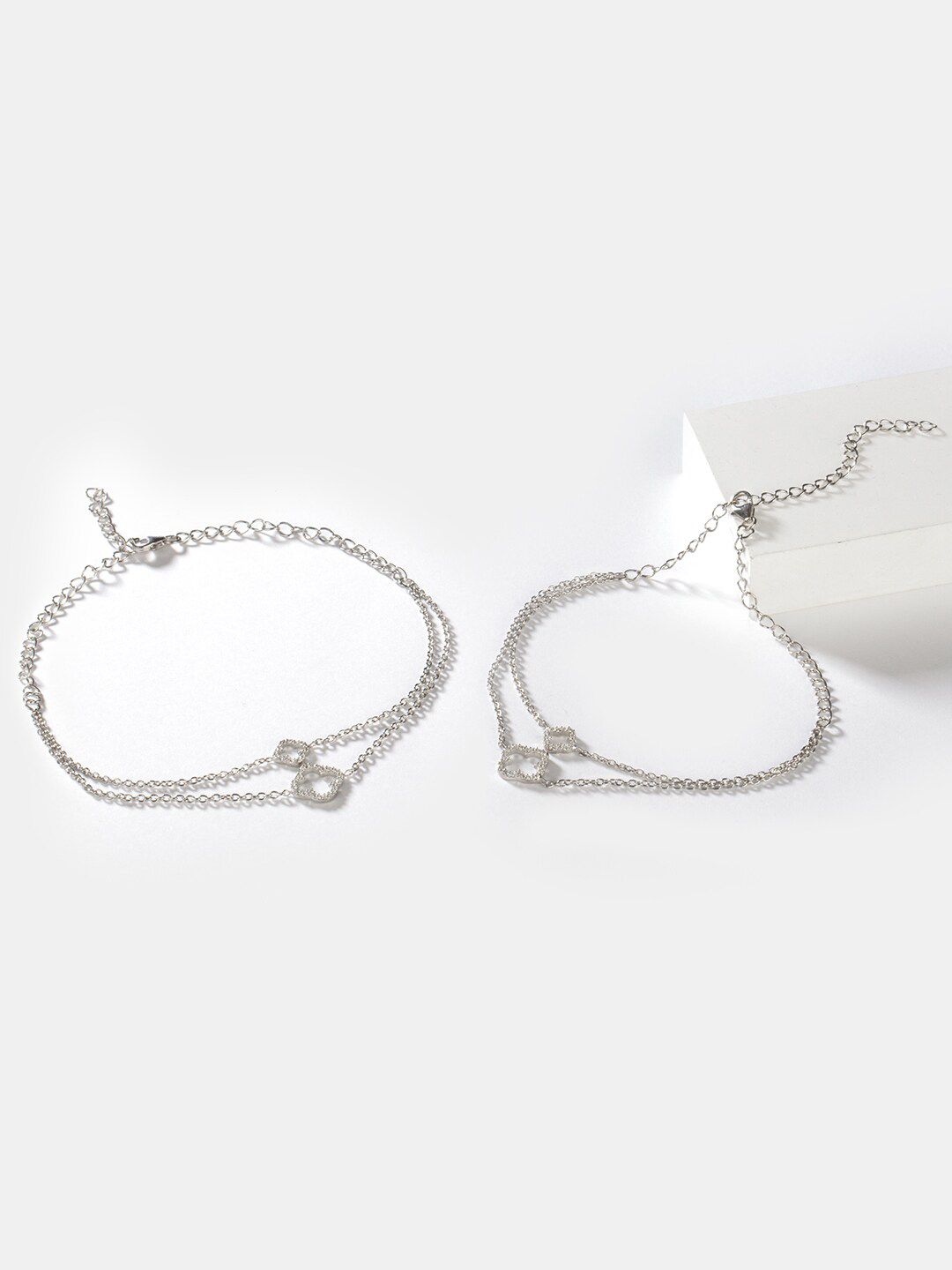 Silver anklets online on sale tanishq