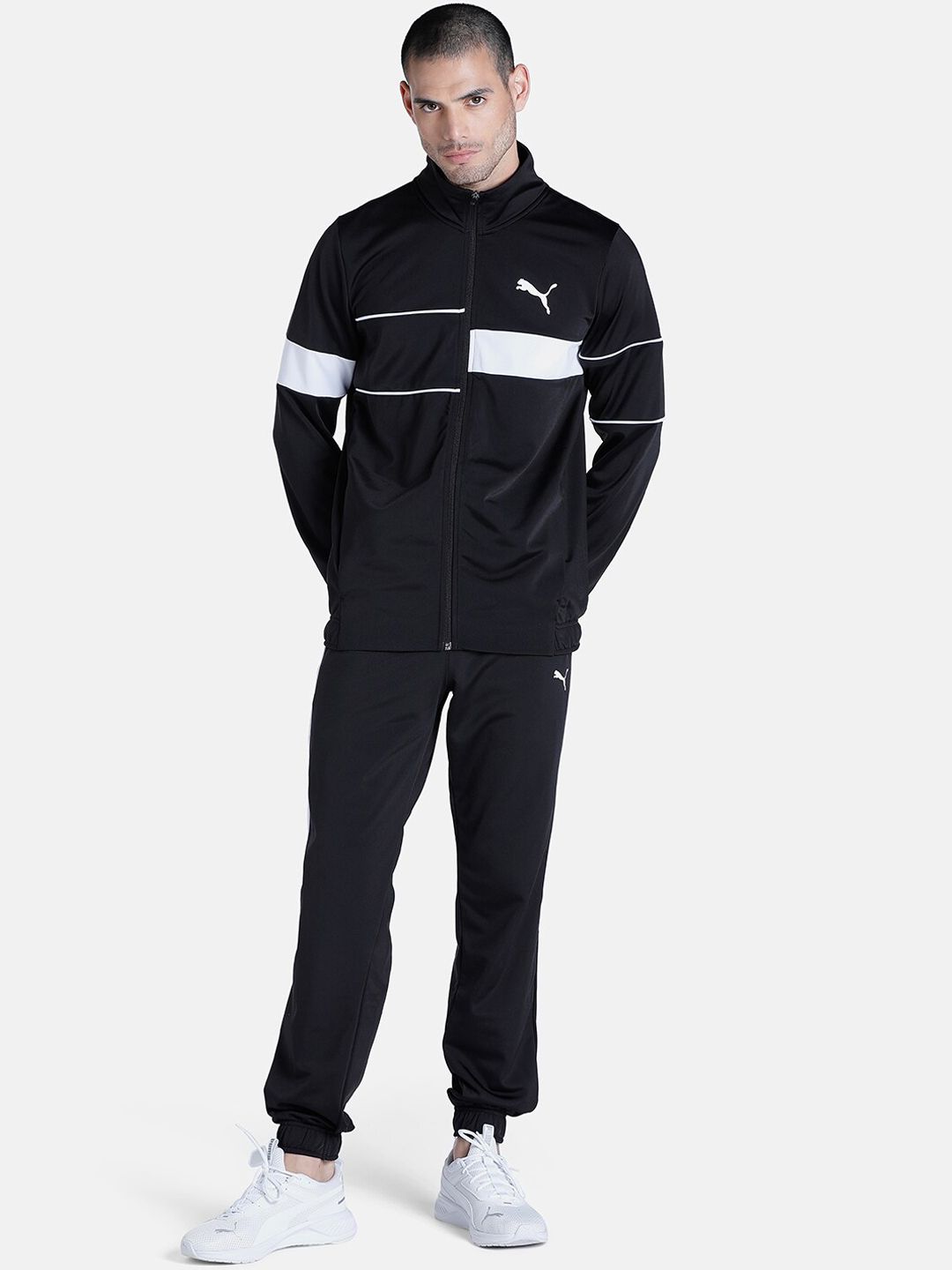 Puma Men Mid-Rise Colourblocked Regular Fit Tracksuit-picture-10