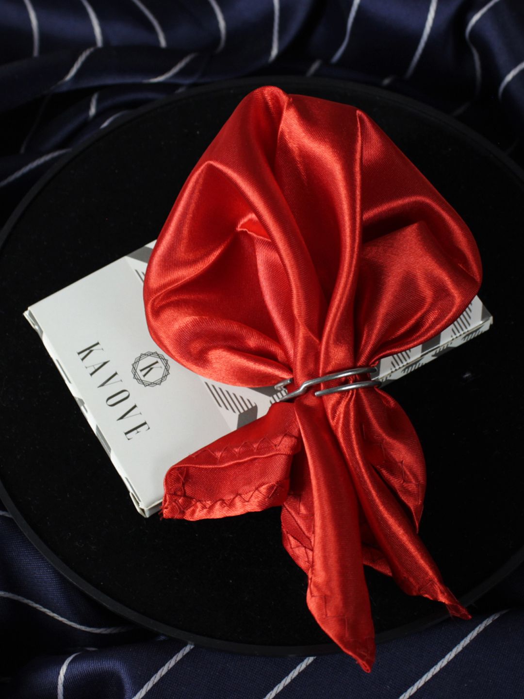 kavove KOVOVE Red Stallion Pocket Square-picture-44
