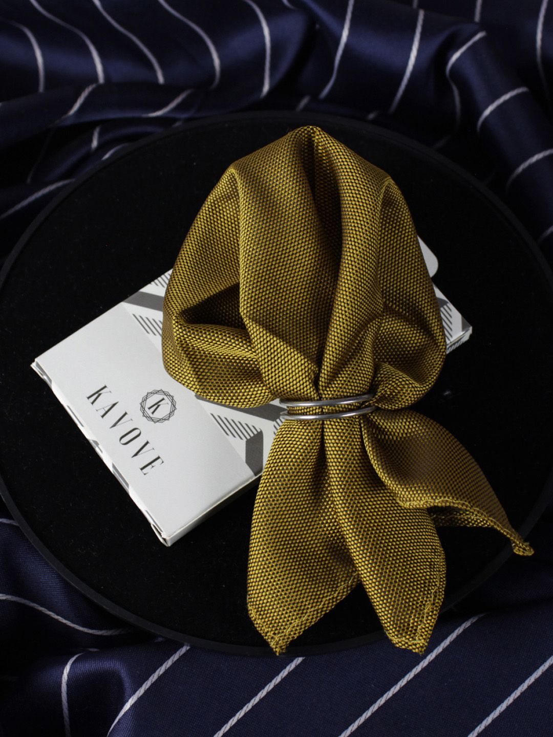kavove KOVOVE Set Of 2 Pocket Squares-picture-34