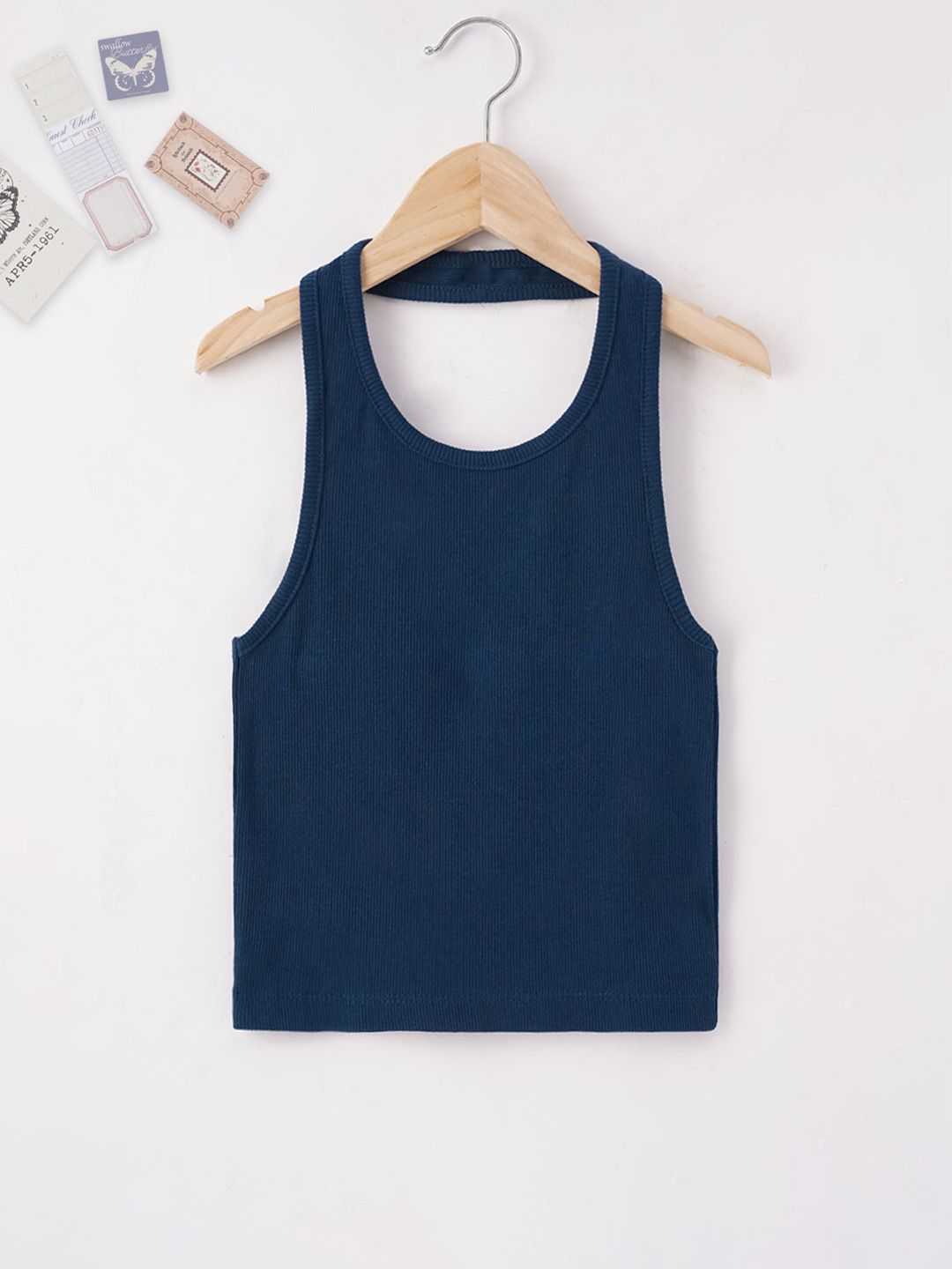 edheads Blue Tank Pure Cotton Top-picture-31