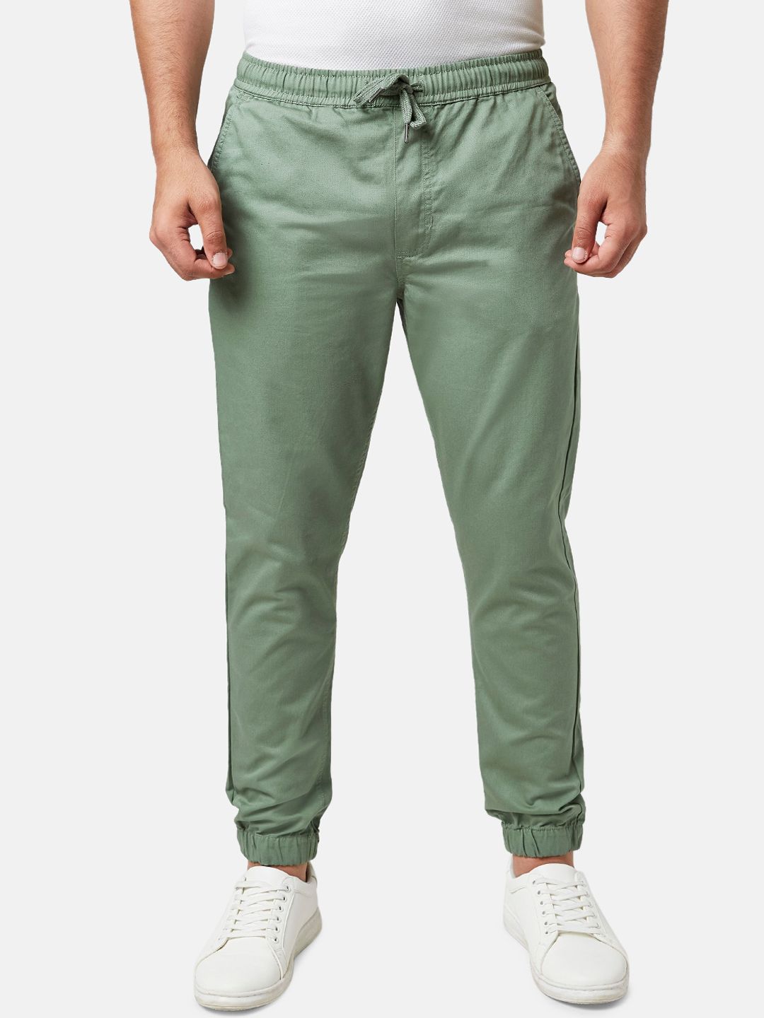 YU by Pantaloons Grey Cotton Regular Fit Joggers