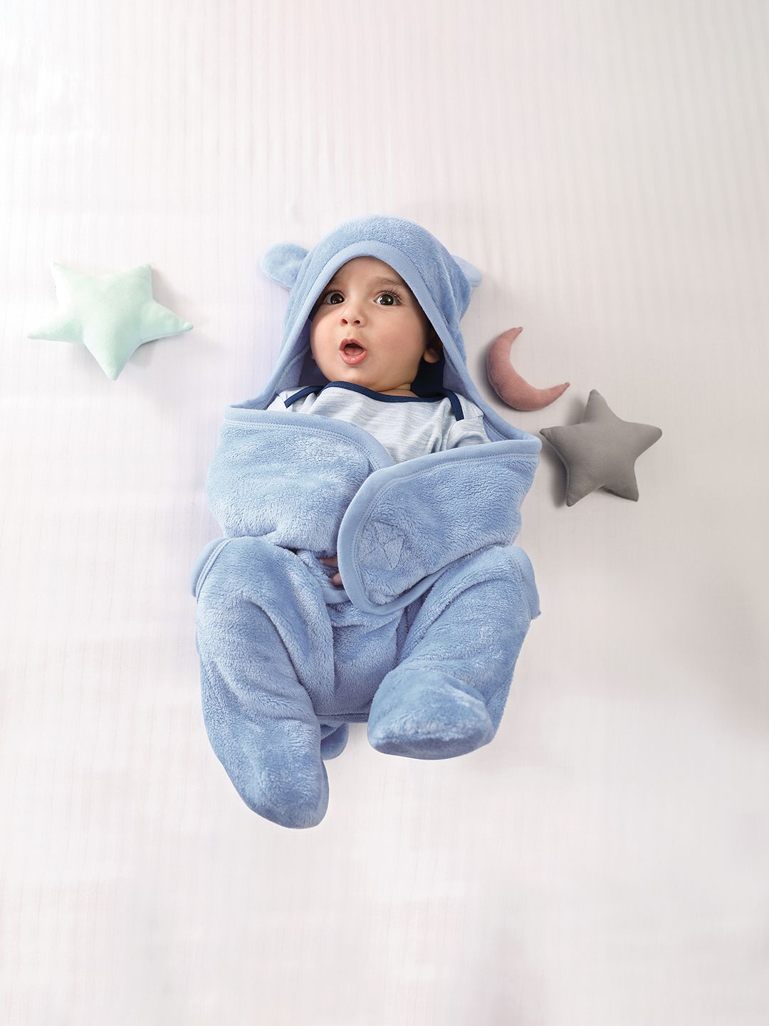 MiArcus Constellation Blue Heavy Winter 233 GSM Single Bed Blanket-image-3