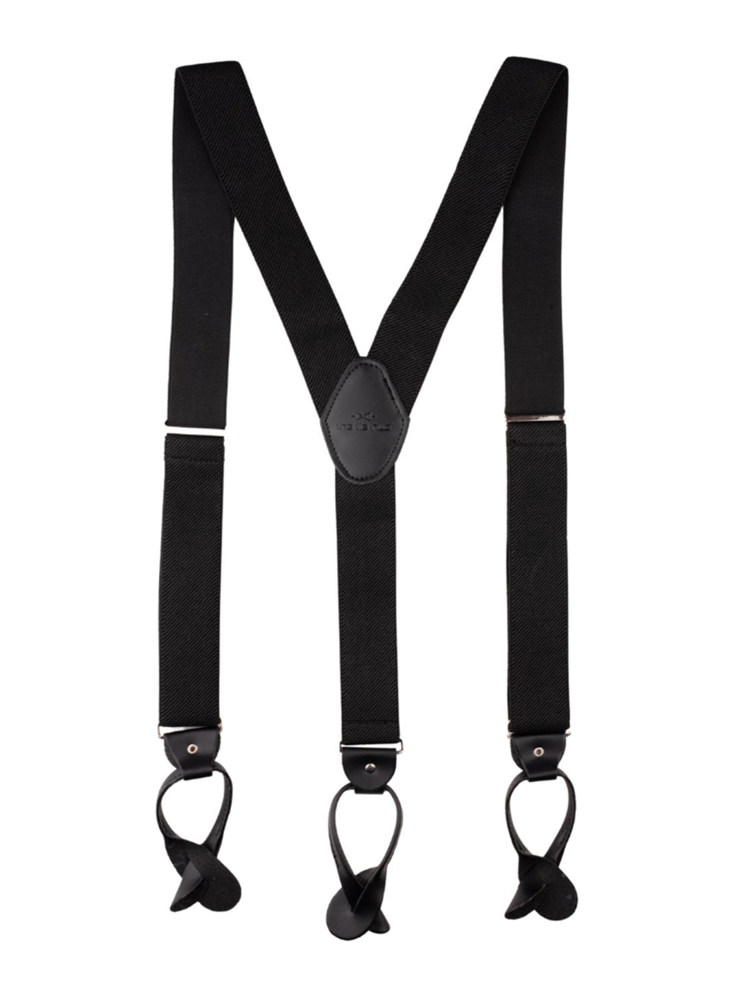 The Tie Hub Men Black Clip-On Suspenders-picture-41