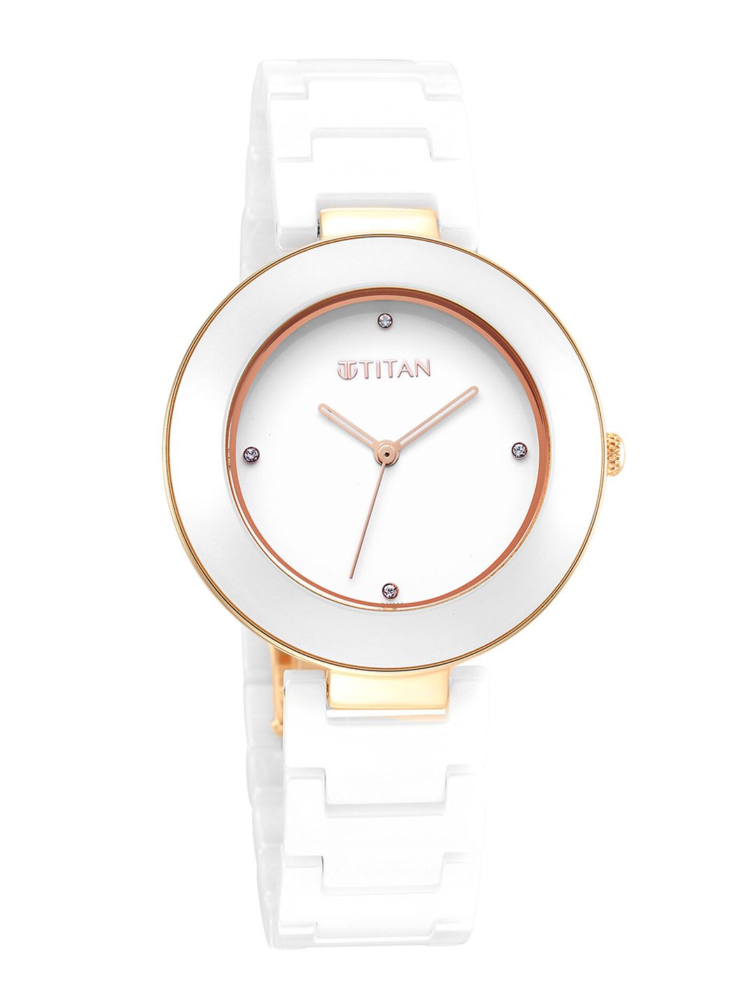 Titan Women White Dial & White Ceramic Bracelet Style Straps Analogue Watch-image-30