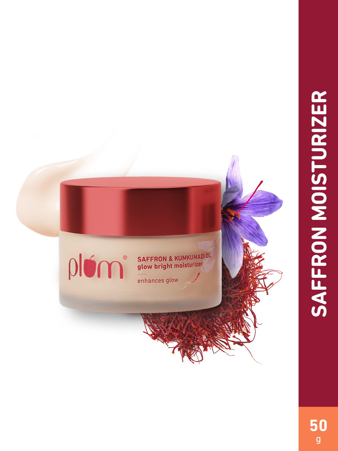 Plum Saffron & Kumkumadi Oil Glow Bright Moisturizer For Dull Skin With SPF 35 - 50g-picture-26