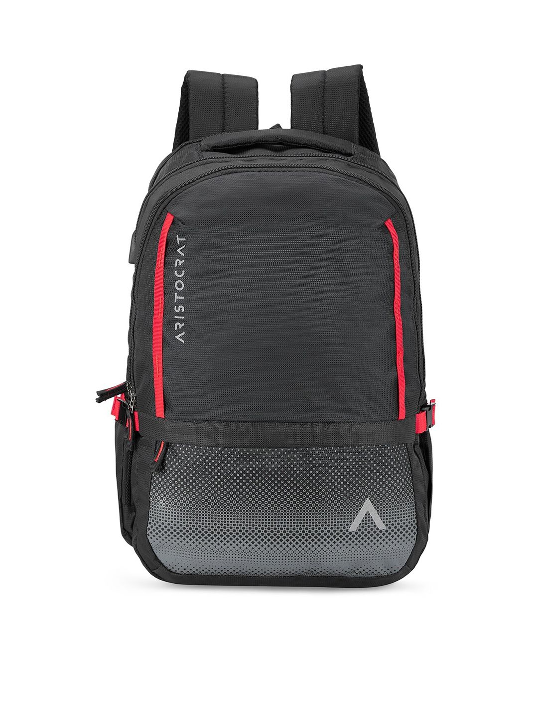 Aristocrat Unisex Black Padded ergonomic Backpack Price History