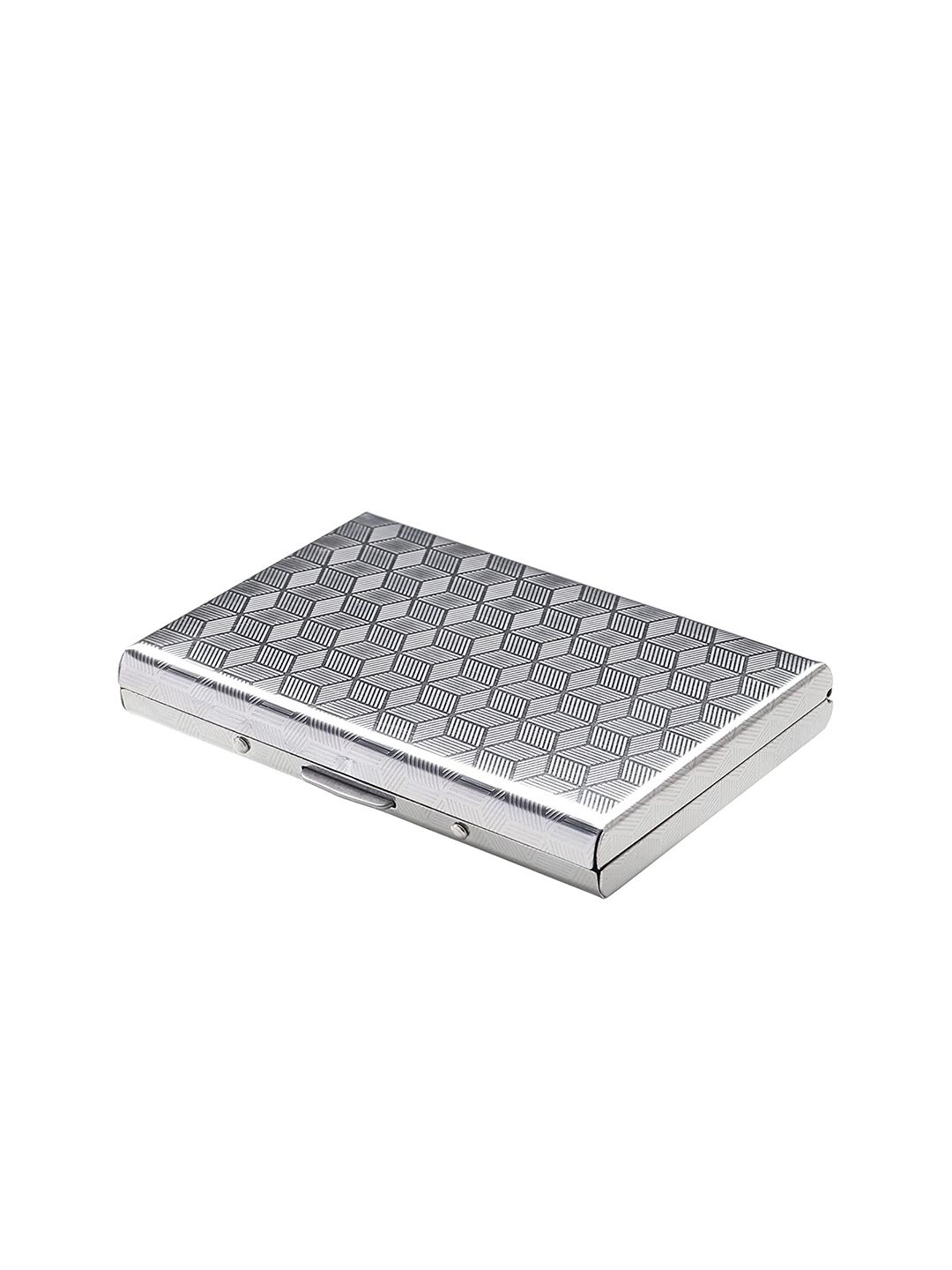 StealODeal Silver-Toned Textured Water-Resistant Stainless Steel Card Holder-picture-48