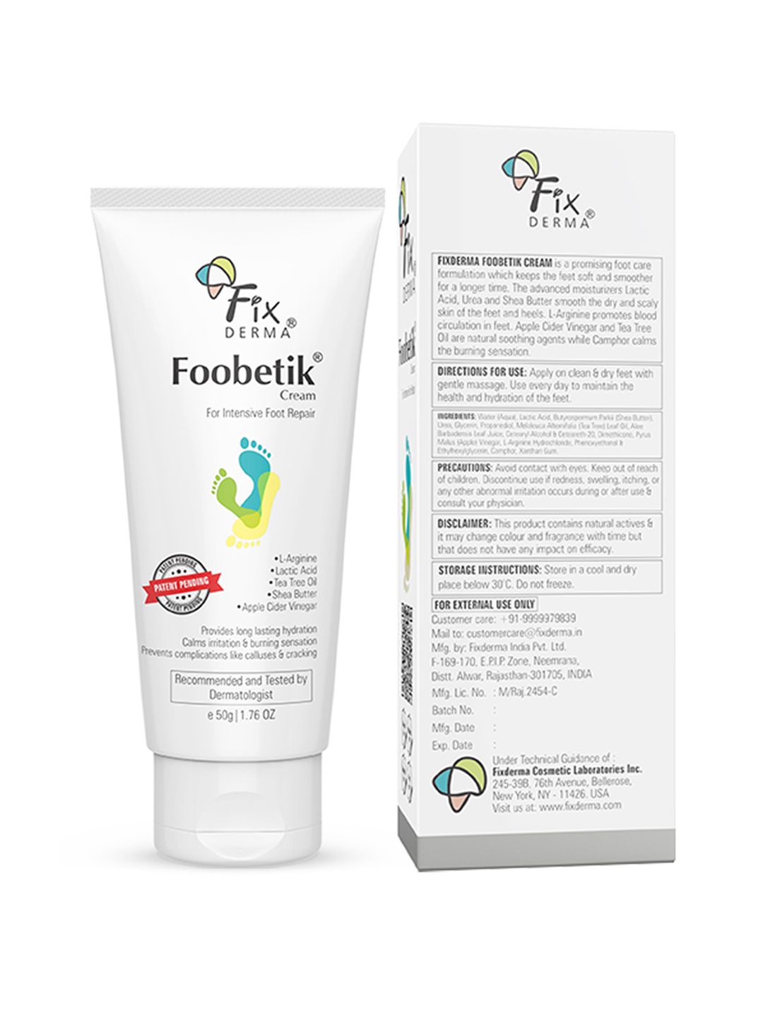 FIXDERMA Heel Repair Foobetik Foot Cream For Normal & Diabetic Foot - 50g-picture-39