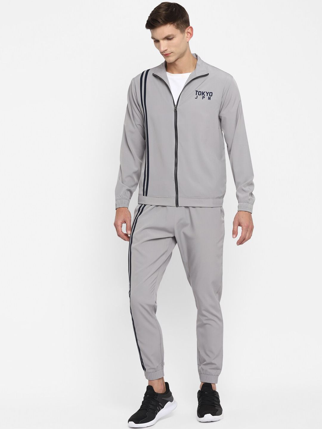 Yuuki Men Grey Tracksuits-image-47