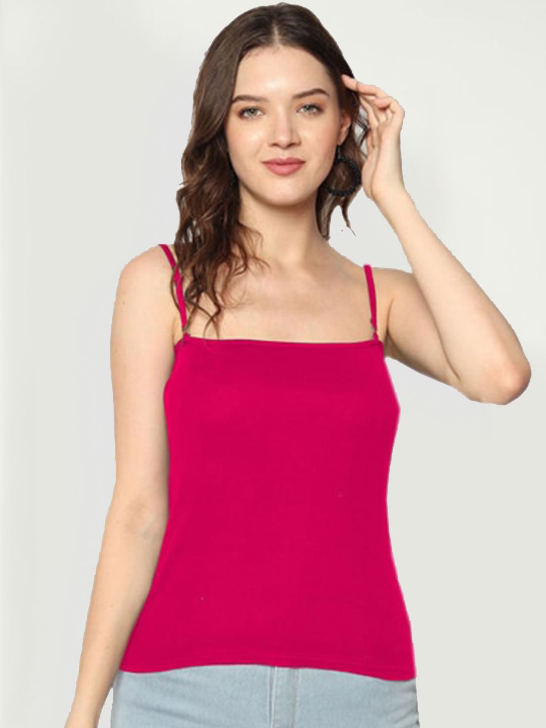 KEX Pink Adusjustable Camisoles-picture-49