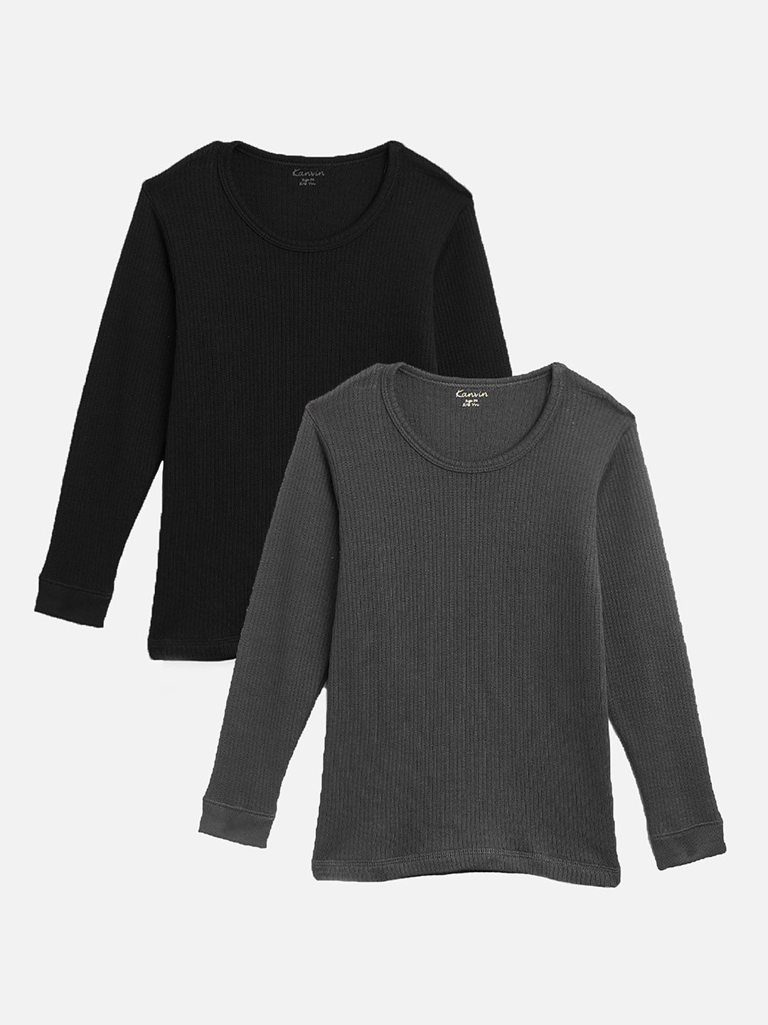 Kanvin Boys Pack Of 2 Thermal Tops-picture-25