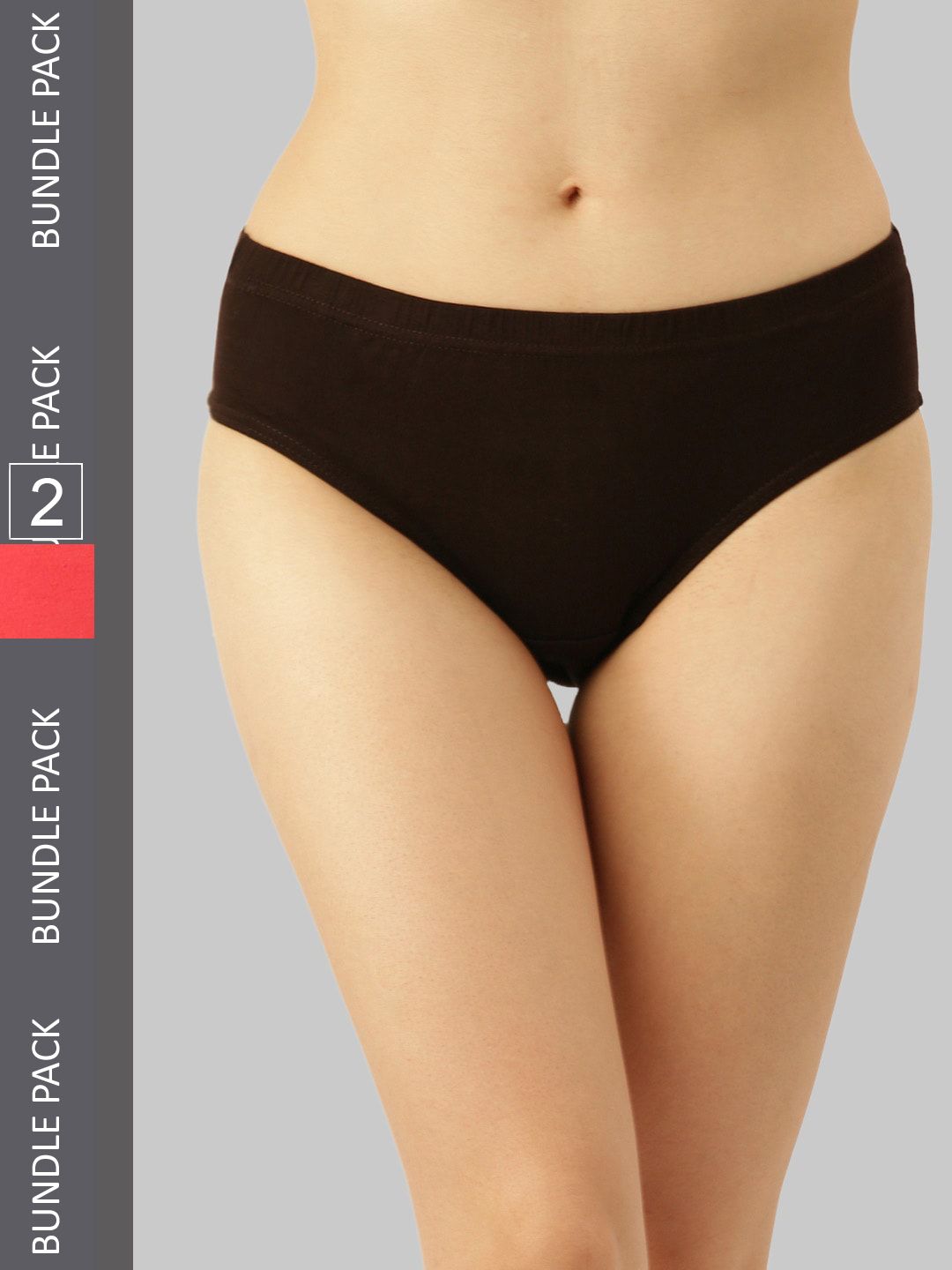 Dollar Missy Pack of 2 Women Combed Cotton Solid Inner Elasticated Hipster Panty-picture-23