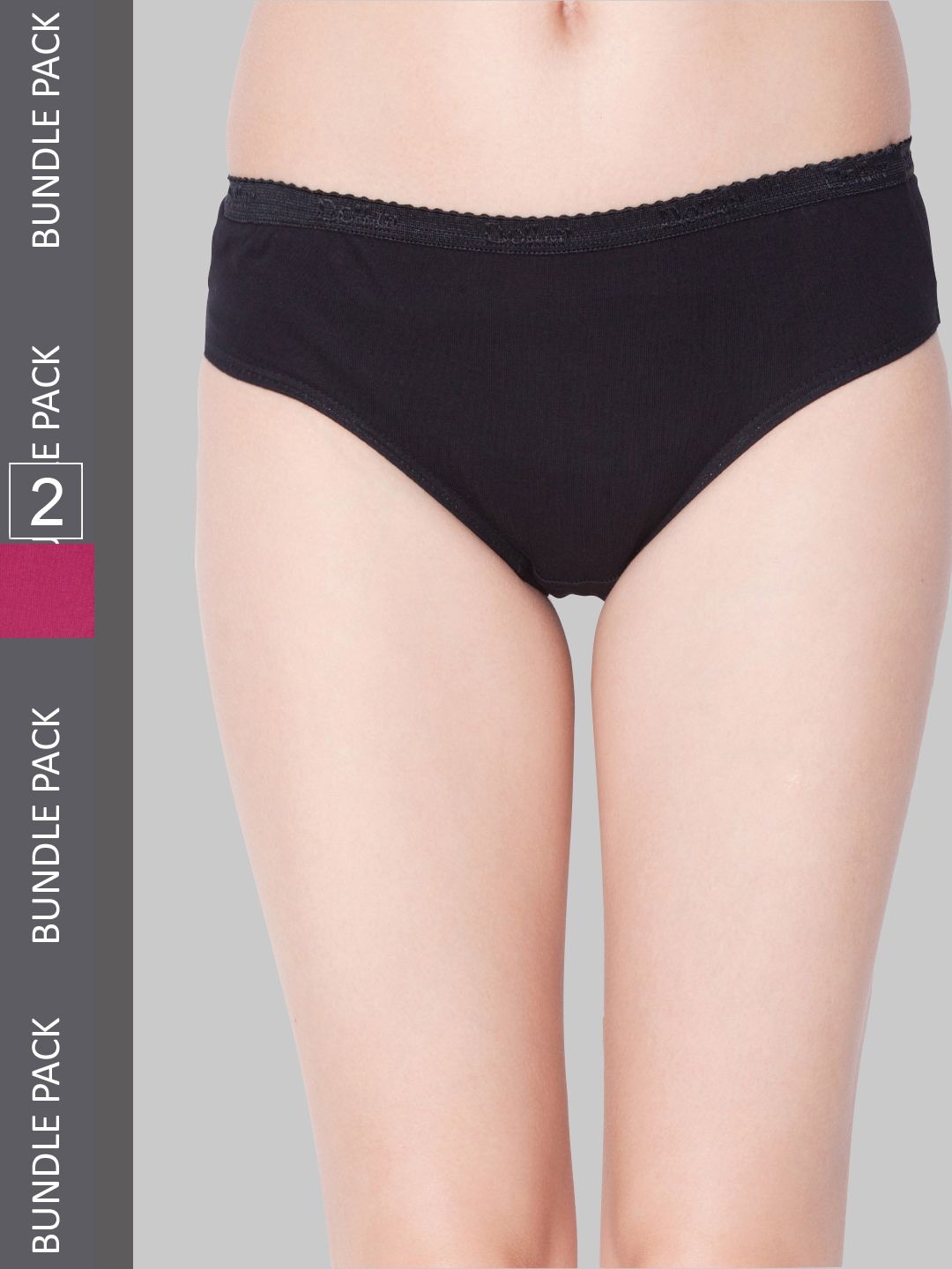 Dollar Missy Pack of 2 Solid Outer Elasticated Hipster Panty MMBB-101S-R3-OE4-PO2-picture-36