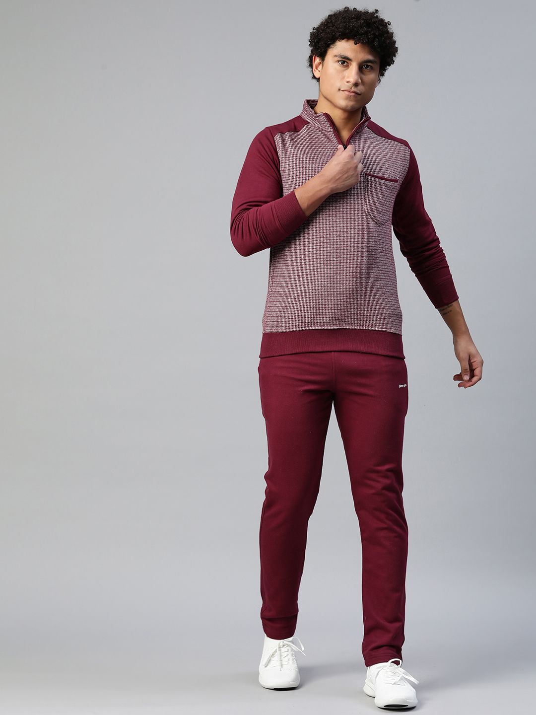 Pierre Carlo Men Checked Tracksuit-picture-42