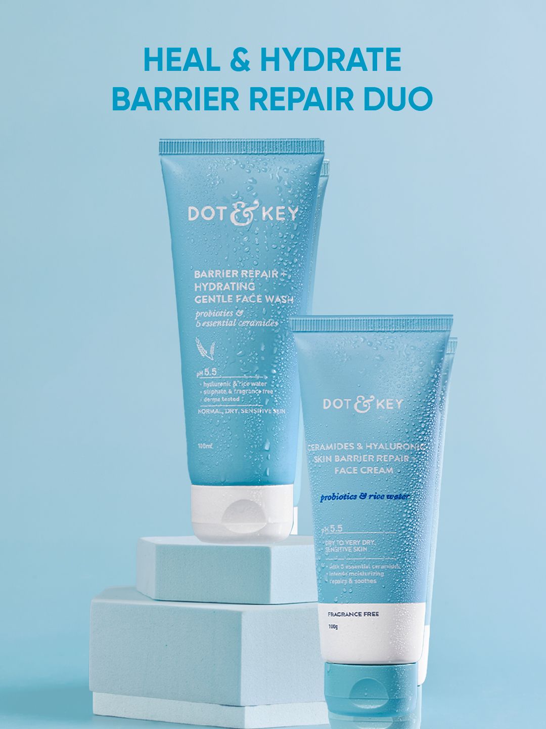 DOT & KEY Set of Hydrating Gentle Face Wash 100ml + Face Cream 100 g-image-25