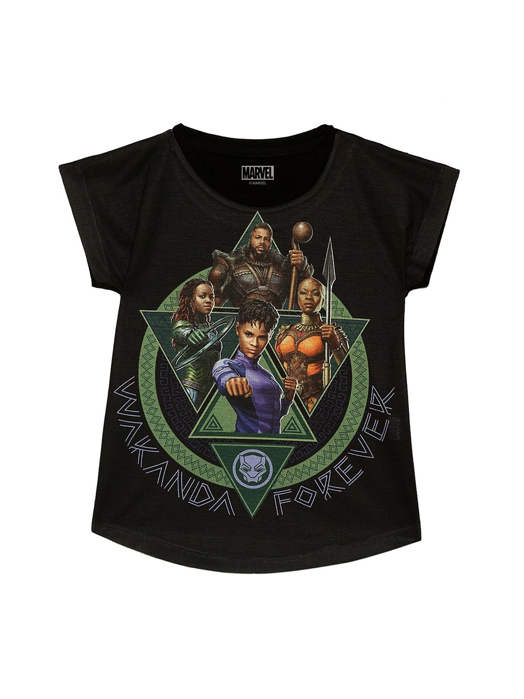 Marvel by Wear Your Mind Girls Graphic Print Top-picture-27