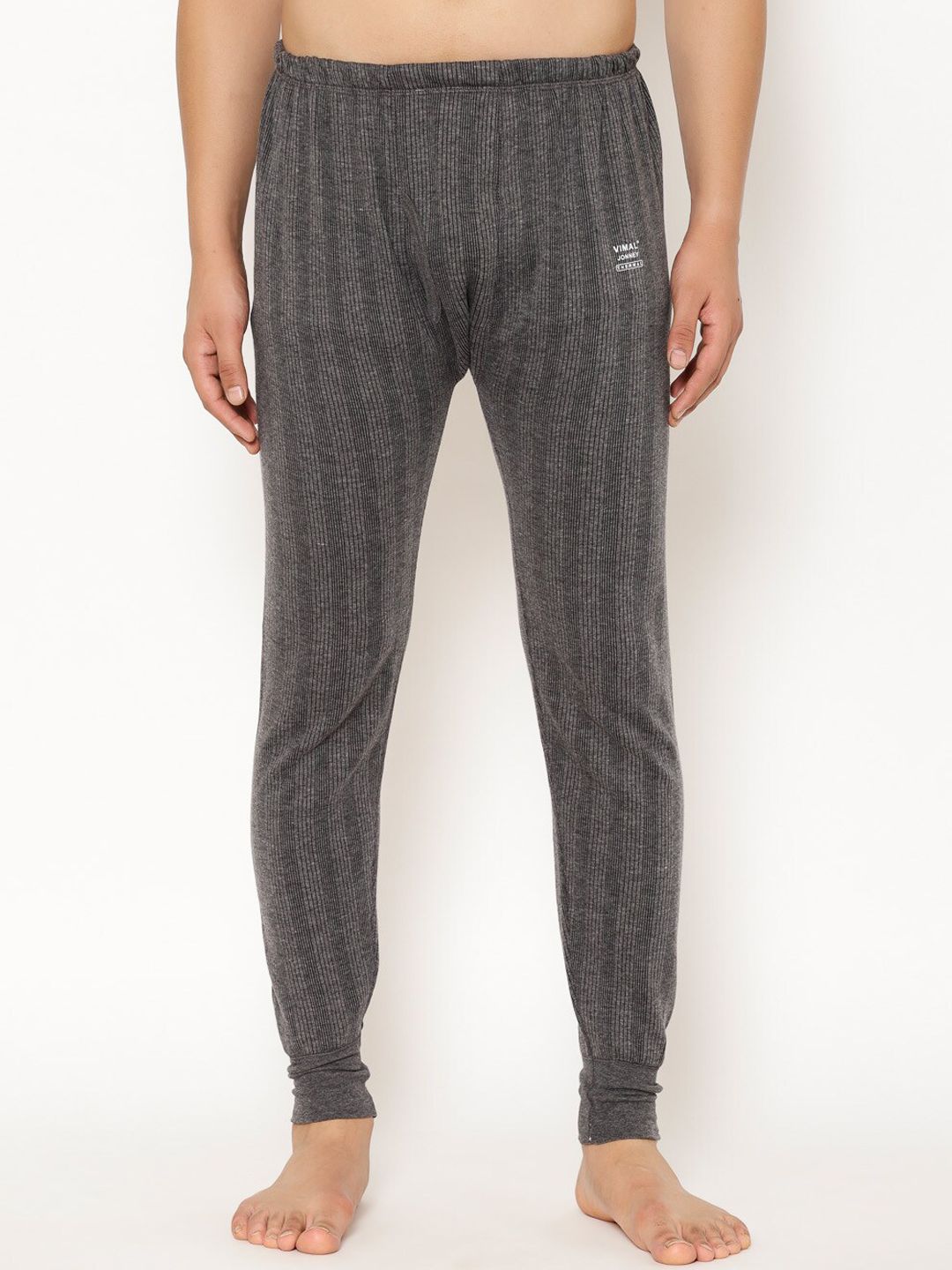 VIMAL JONNEY Men Striped Thermal Bottoms-image-48