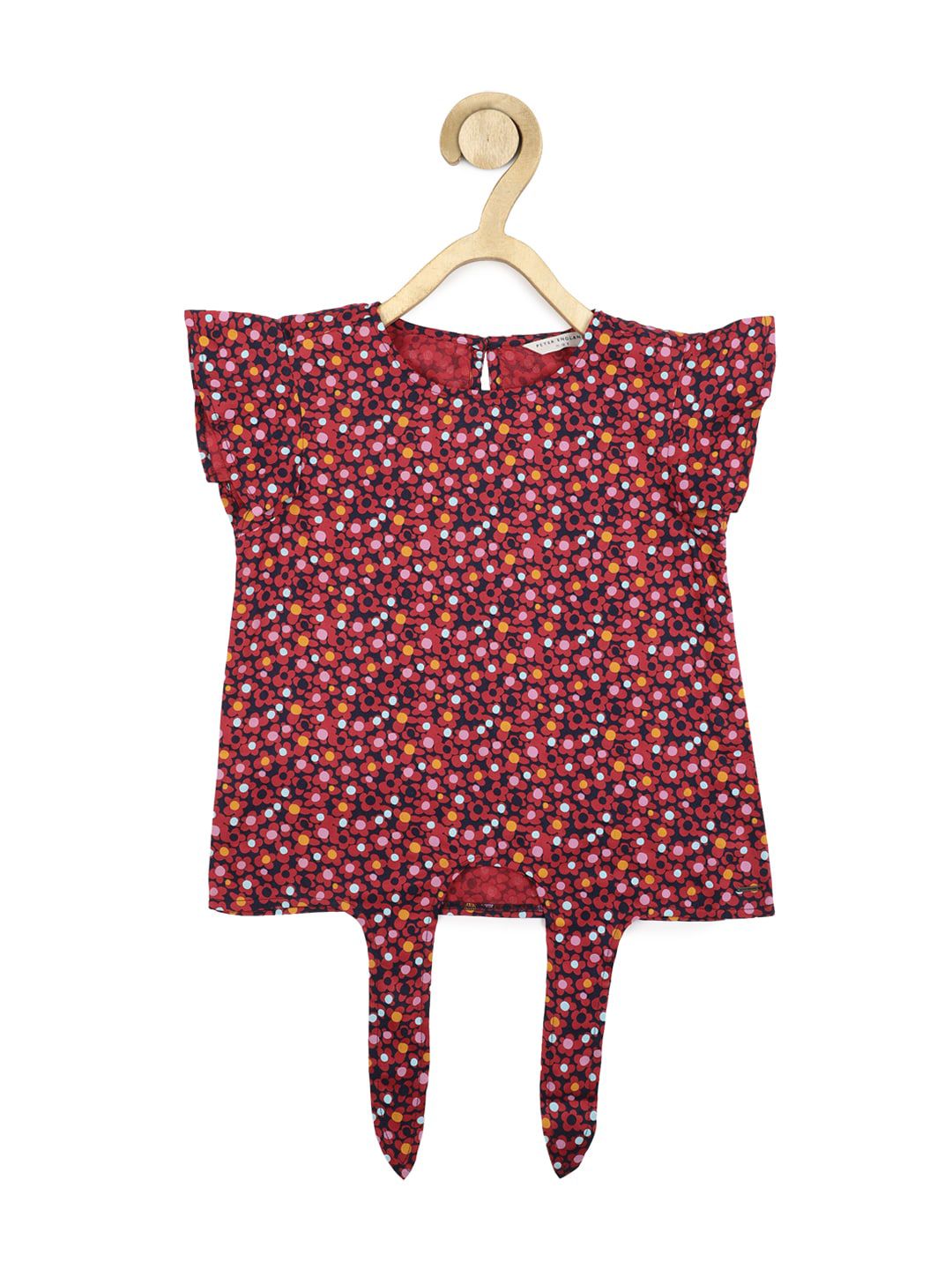 Peter England Maroon Floral Print Top-picture-58