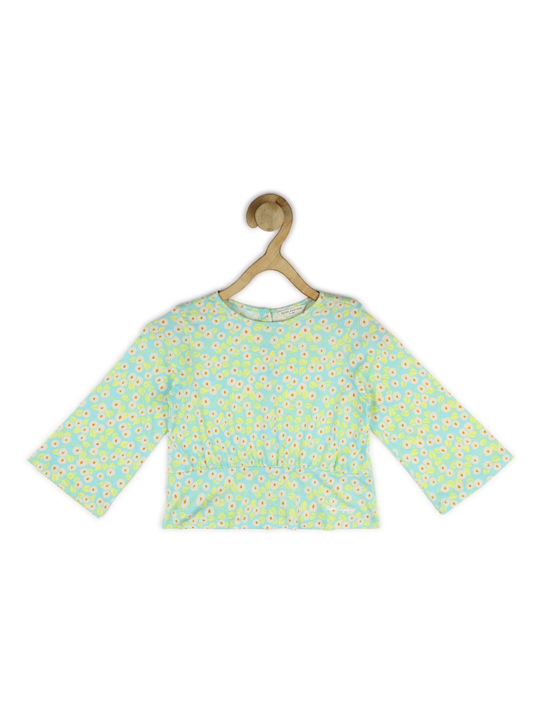 Peter England Girls Floral Printed Pure Cotton Shirt Style Top-picture-40