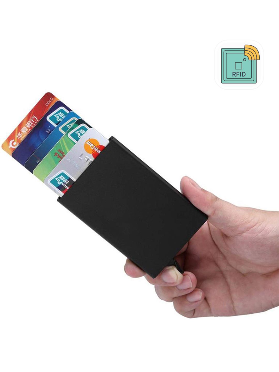 StealODeal Unisex Black Card Holder-picture-11