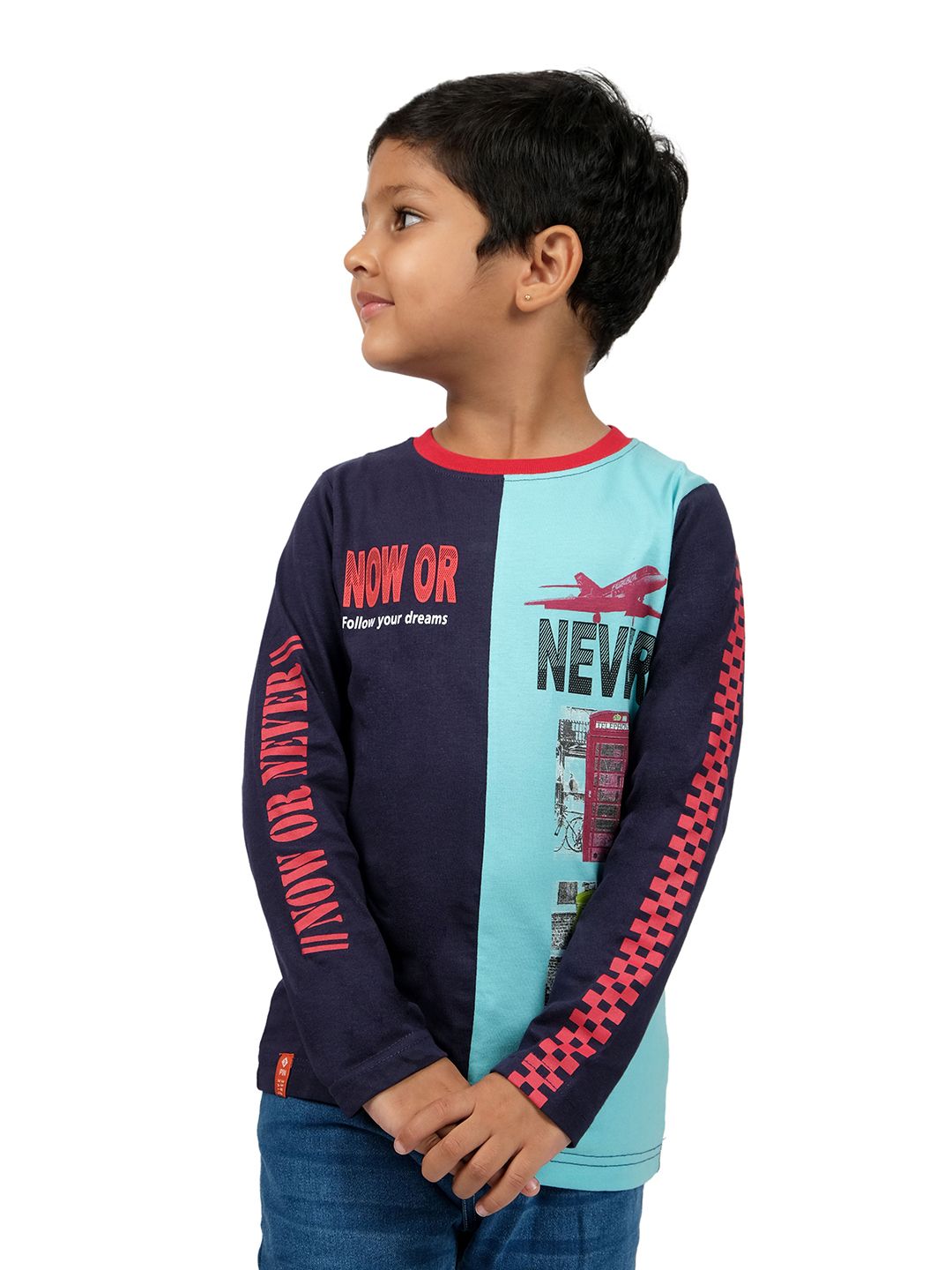 3PIN Boys Typography Printed Cotton T-shirt-picture-34