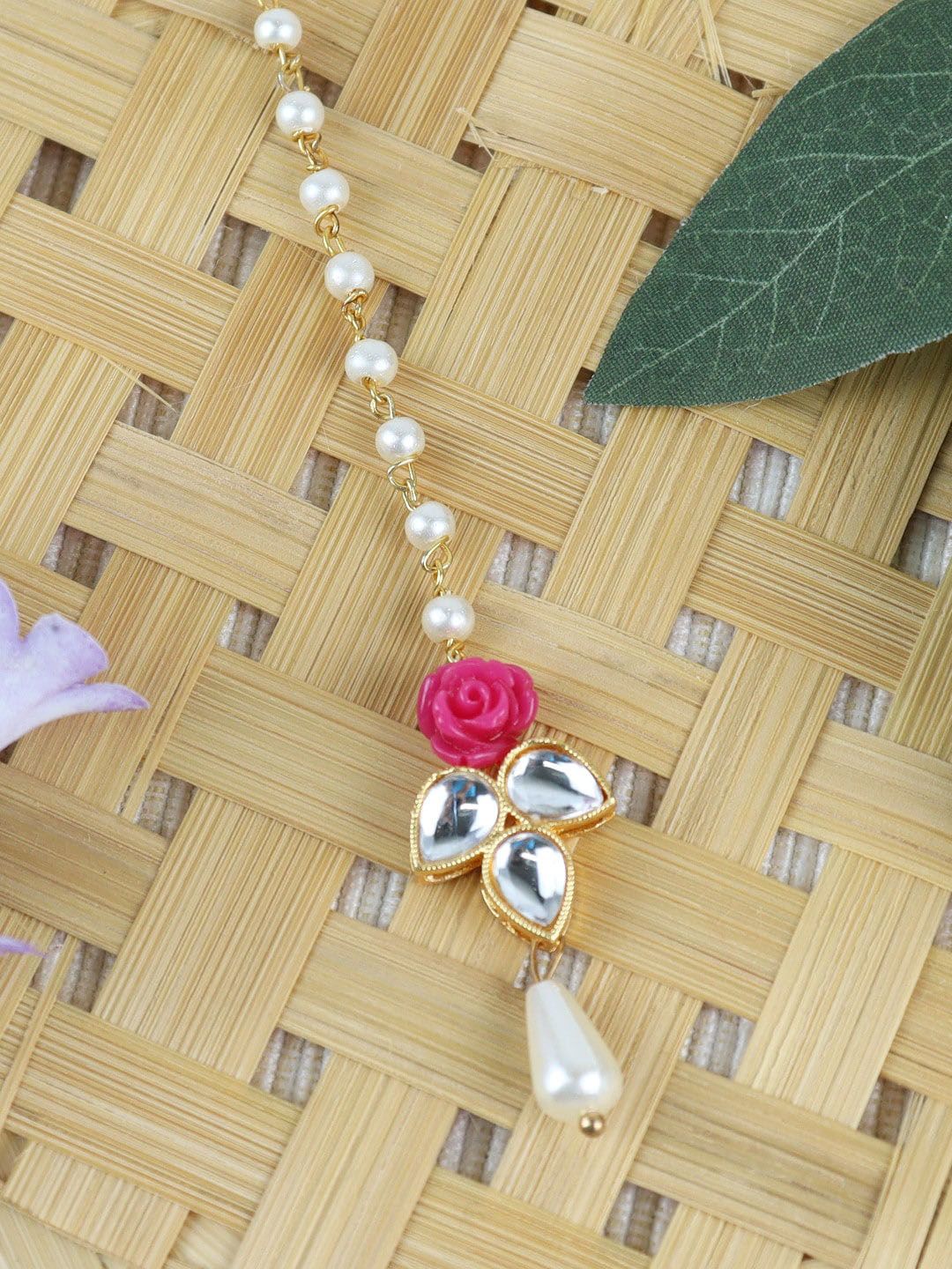 Asthetika Kids Gold-Plated Kundan-Studded Maang Tikka-picture-28