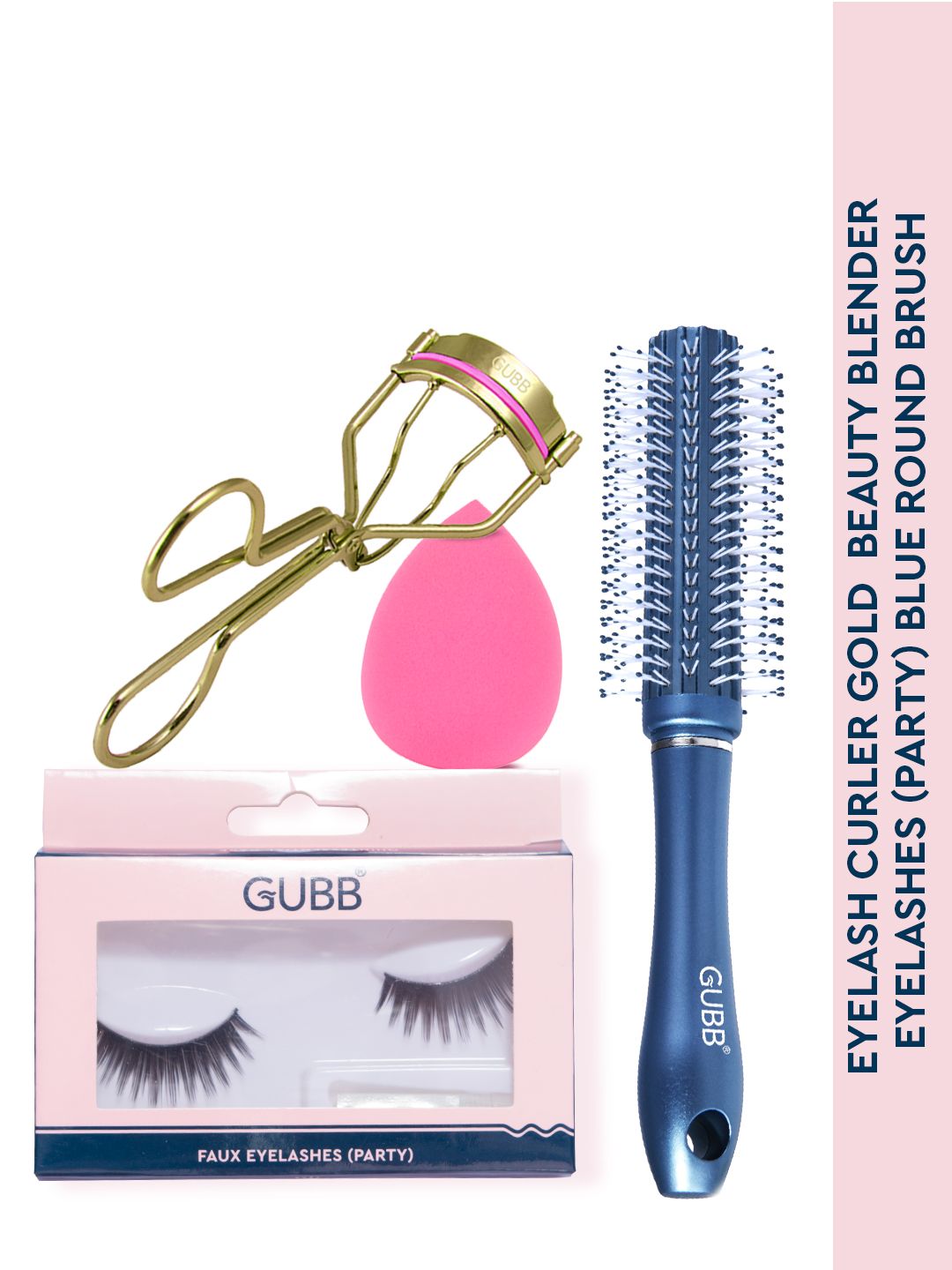 GUBB Eyelash Curler False Eyelash & Beauty Blender With Hair Brush-picture-24