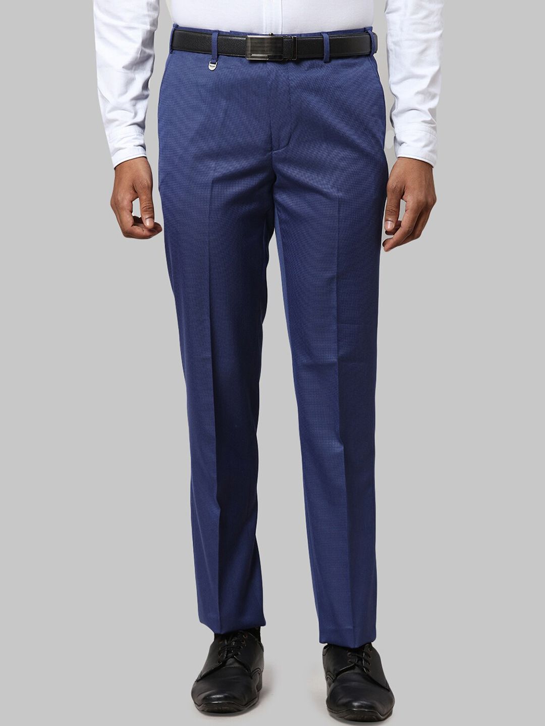 Park Avenue Men Textured Formal Trousers-picture-35