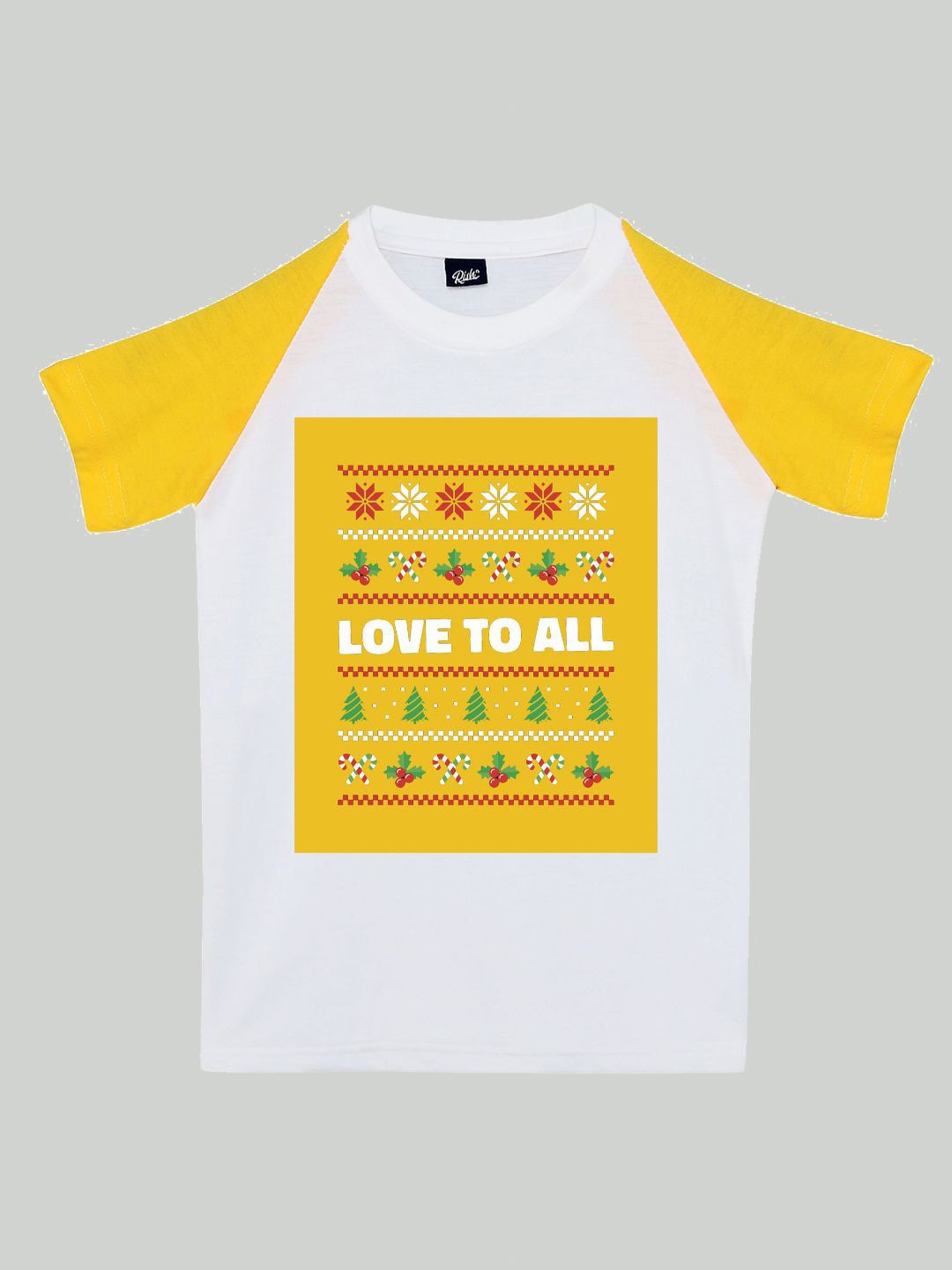 RISH Boys Yellow Typography Printed Cotton T-shirt-picture-35