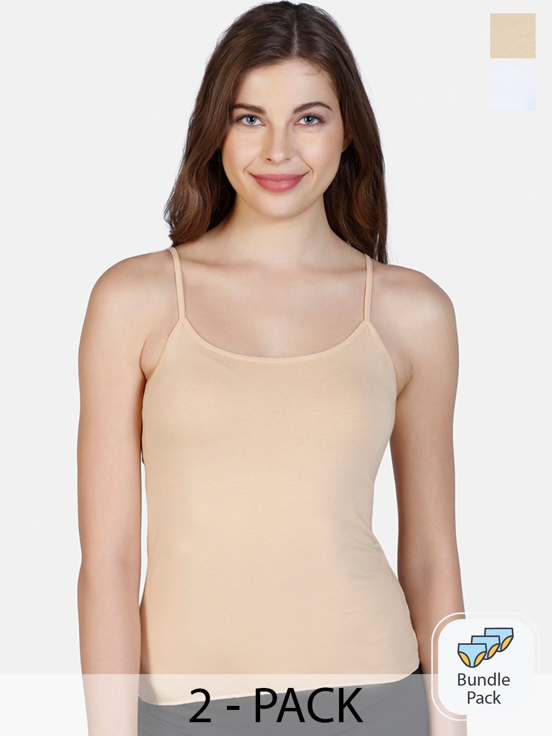 Amante Women Pack Of 2 Camisoles-picture-14