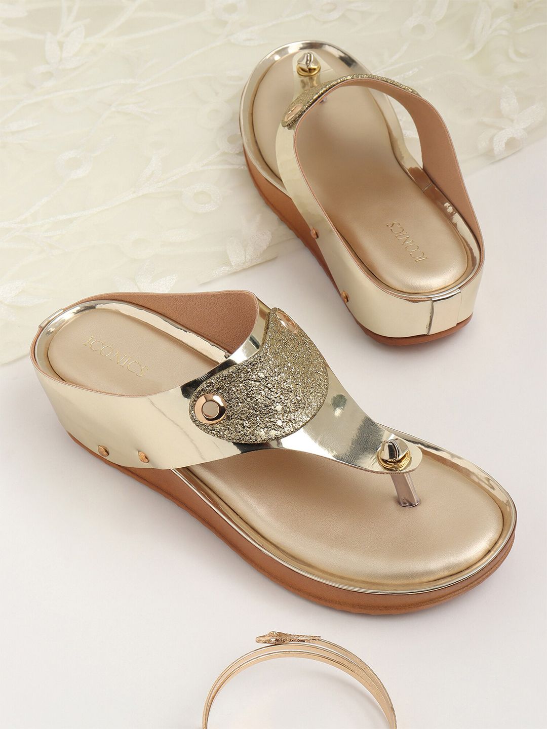 ICONICS Women Embellished Comfort Heels-picture-39