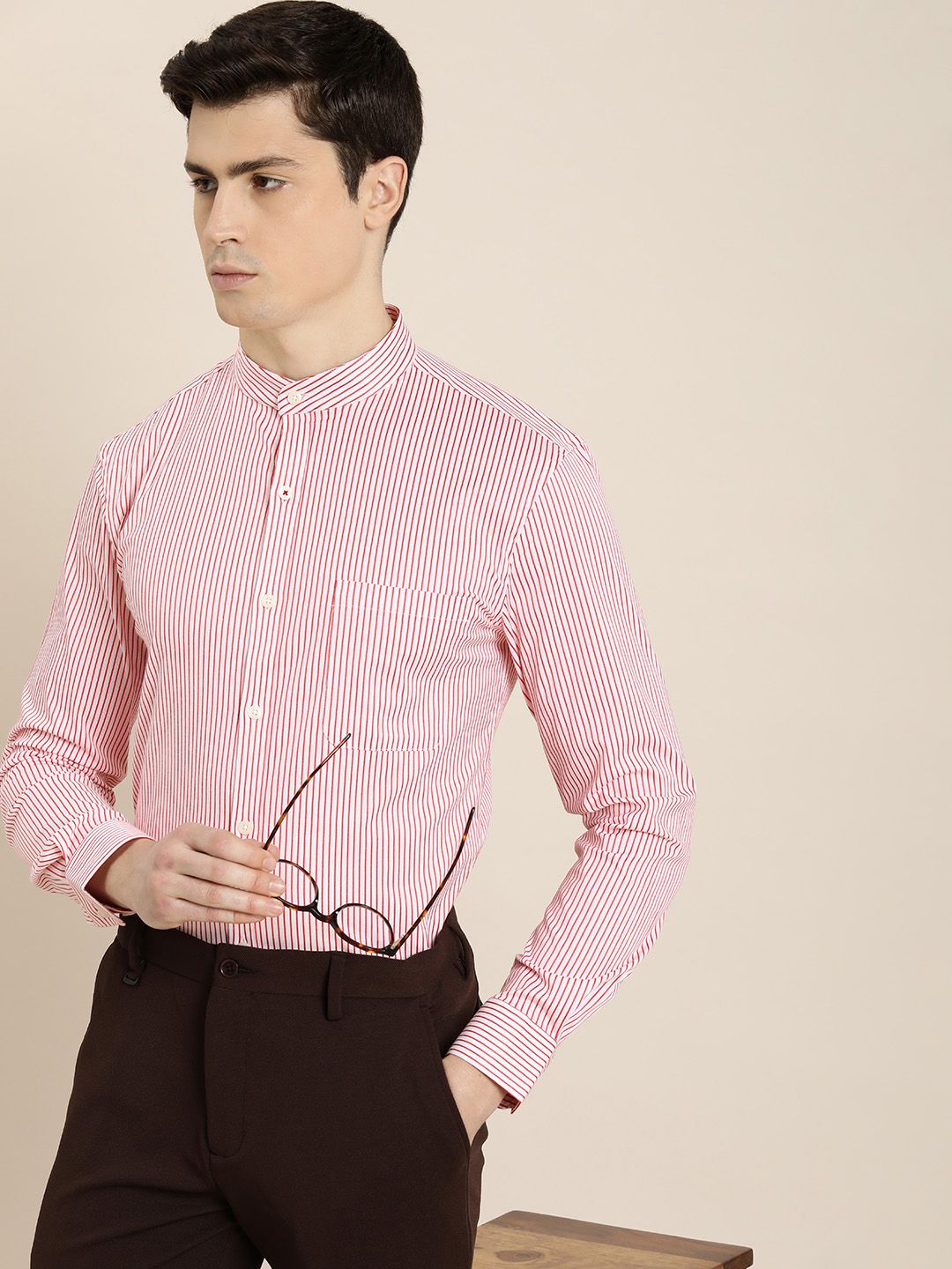 INVICTUS Slim Fit Striped Formal Shirt