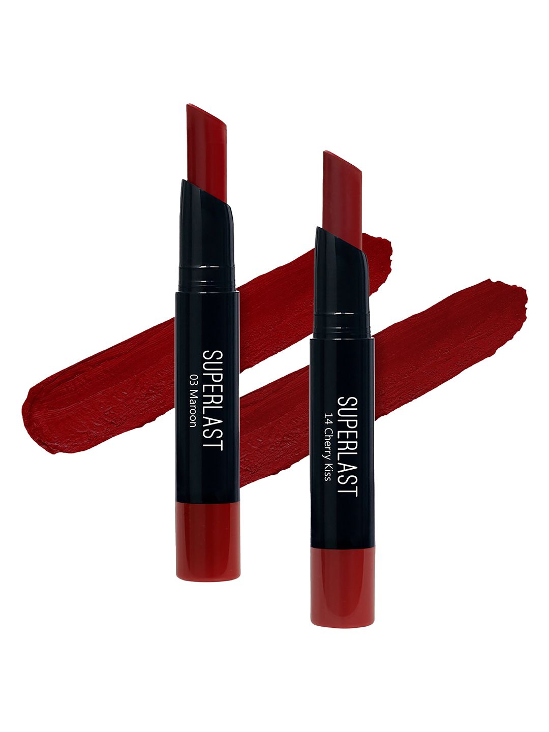 ME-ON Set of 2 Superlast Matte Lipstick -Shade 03 & 14
