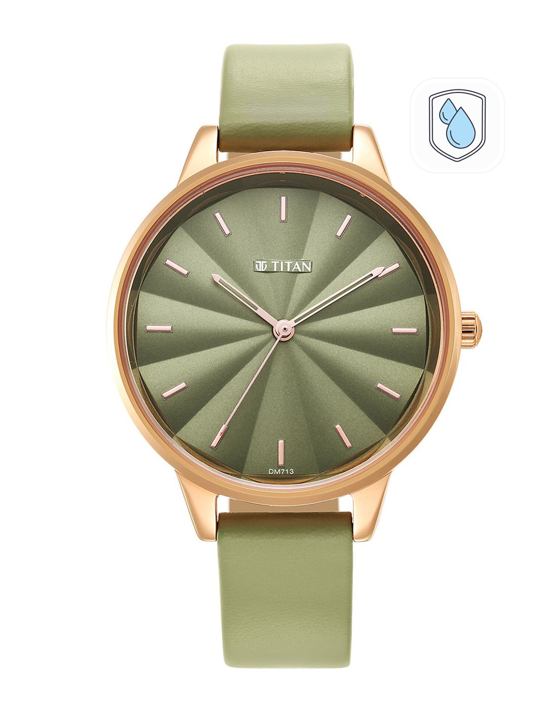 Titan Women Leather Straps Analogue Watch