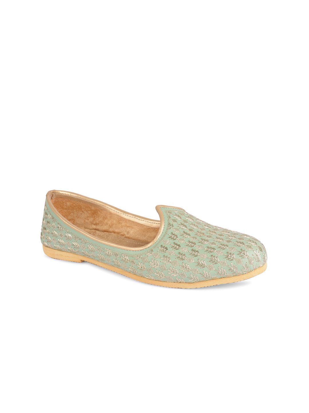 DESI COLOUR Men Woven Design Mojaris-picture-13