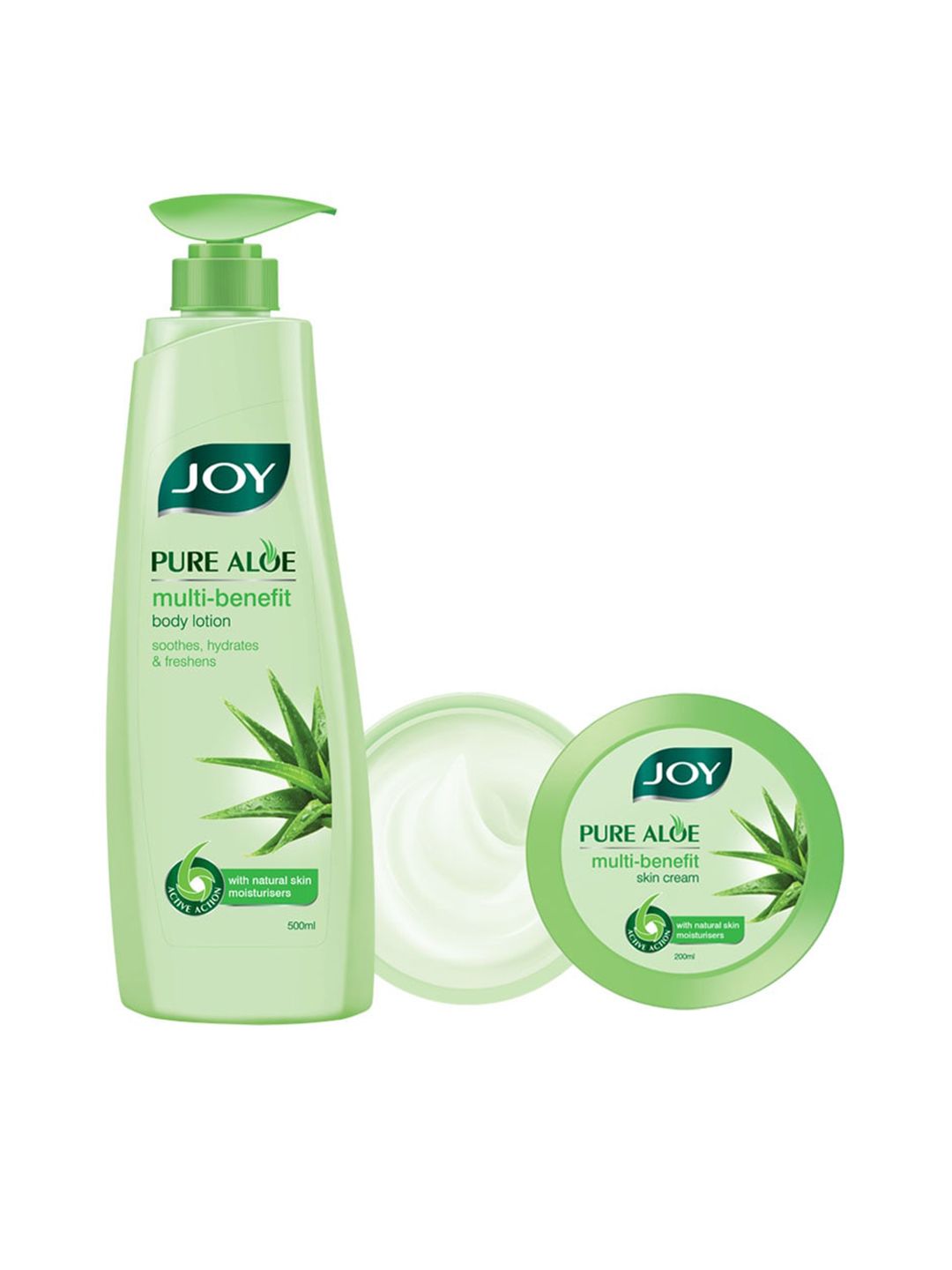 JOY Pure Aloe Multi-Benefit Aloe Vera Body Lotion 500ml & Aloe Vera Skin Cream 200 ml-image-25