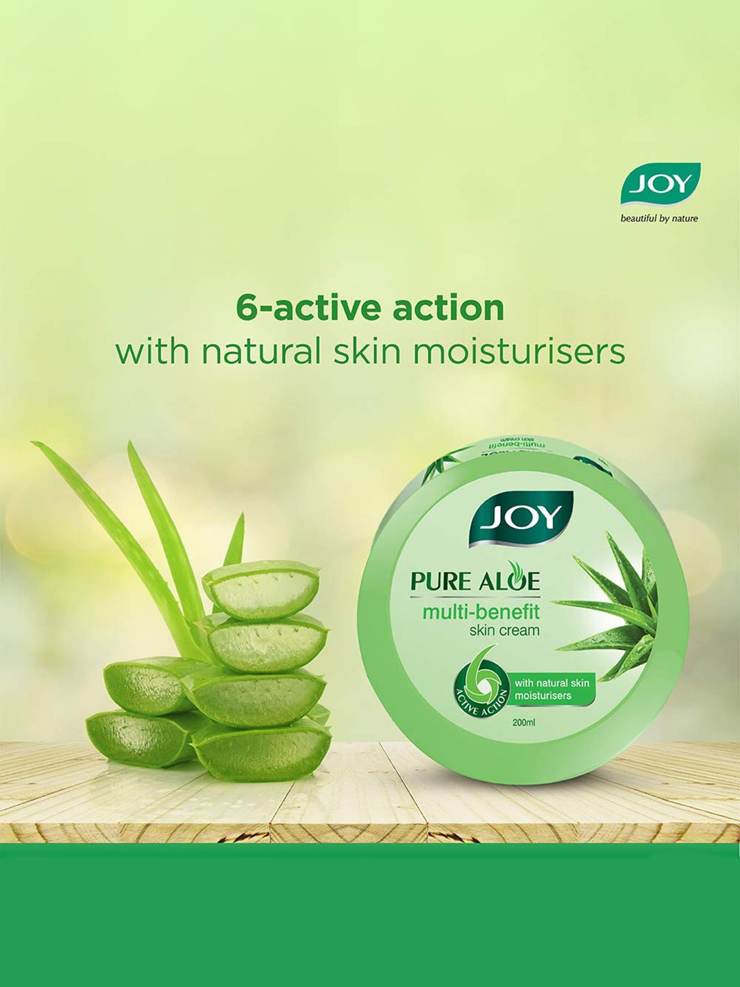 JOY Pure Aloe Cream for Face & Body All in One Skin Cream for Dry Skin - 200ml-picture-46