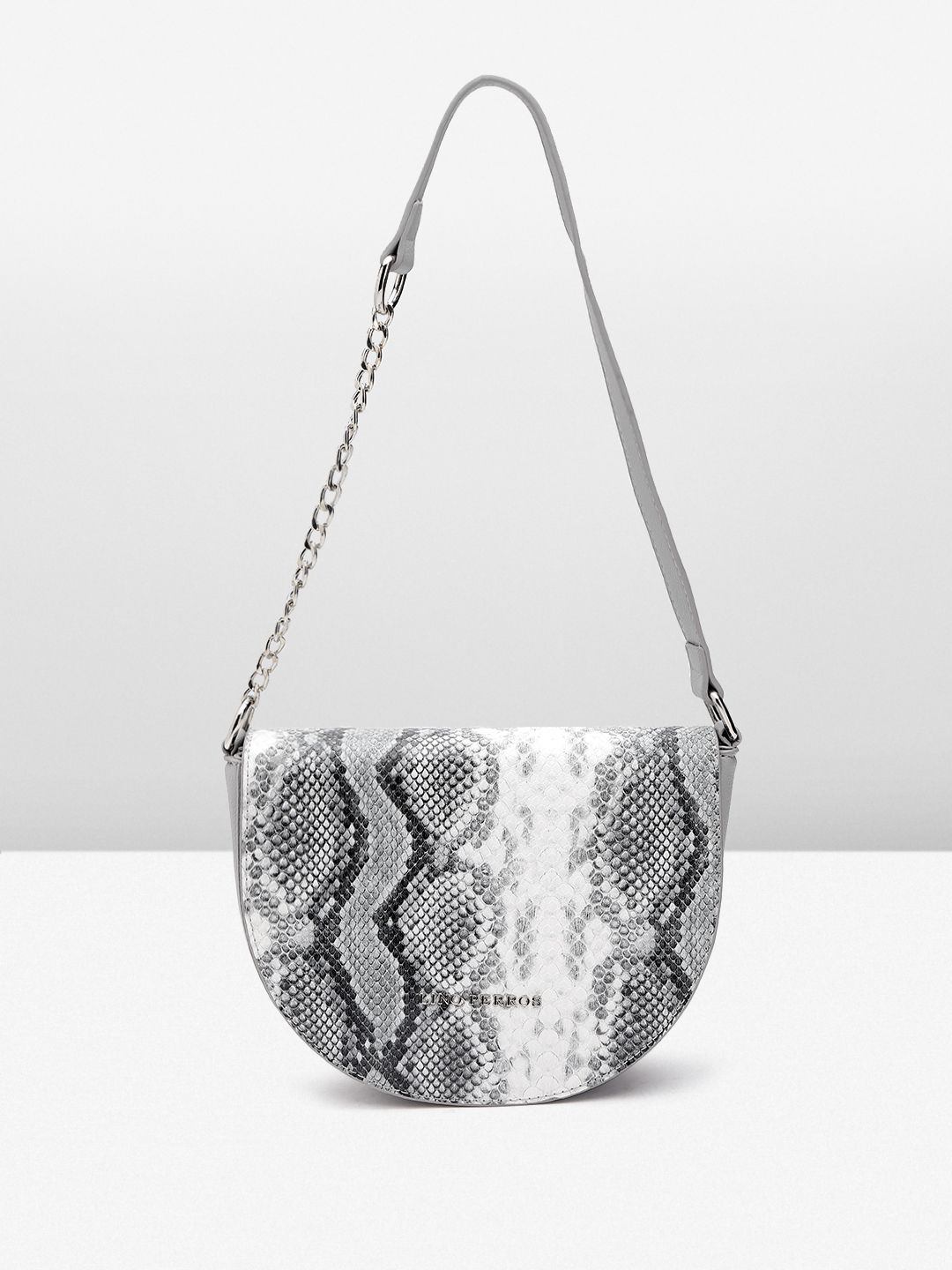 Lino Perros Snake Skin Textured Structured Shoulder Bag-picture-28