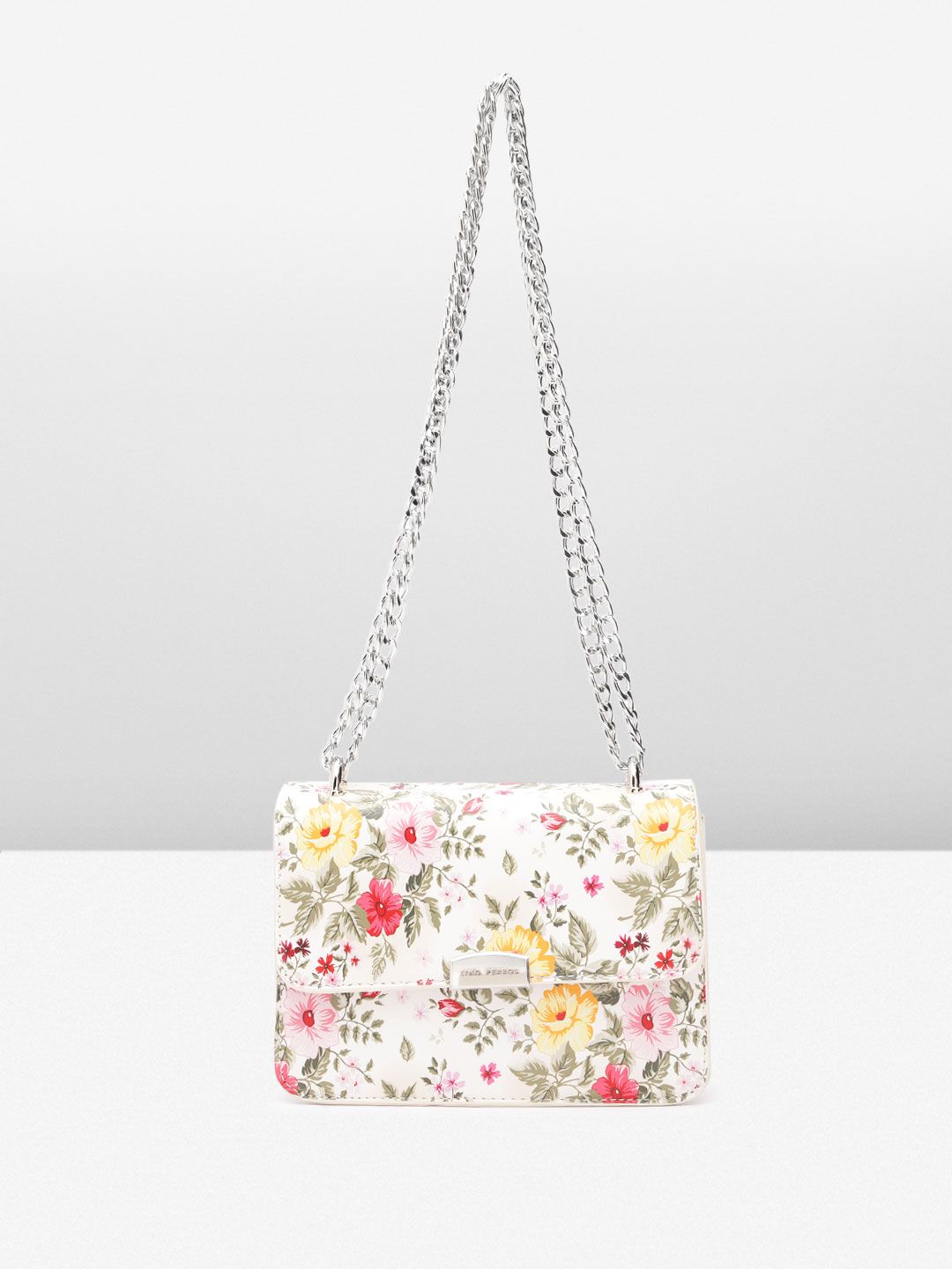 Lino Perros Floral Printed Structured Sling Bag-picture-28