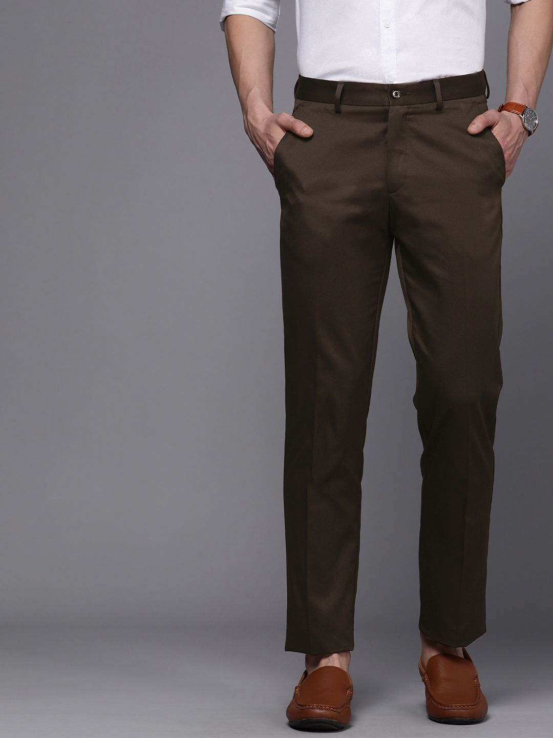 Louis Philippe Sport Trousers & Chinos, Louis Philippe Beige Trousers for  Men at Louisphilippe.com
