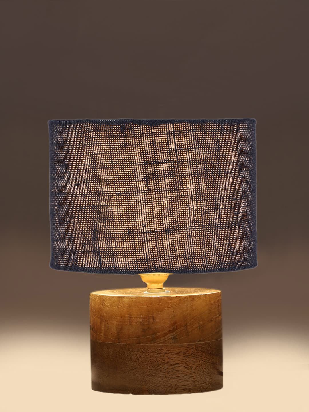 Devansh Blue & Brown Textured Table Lamps With Shade-picture-16