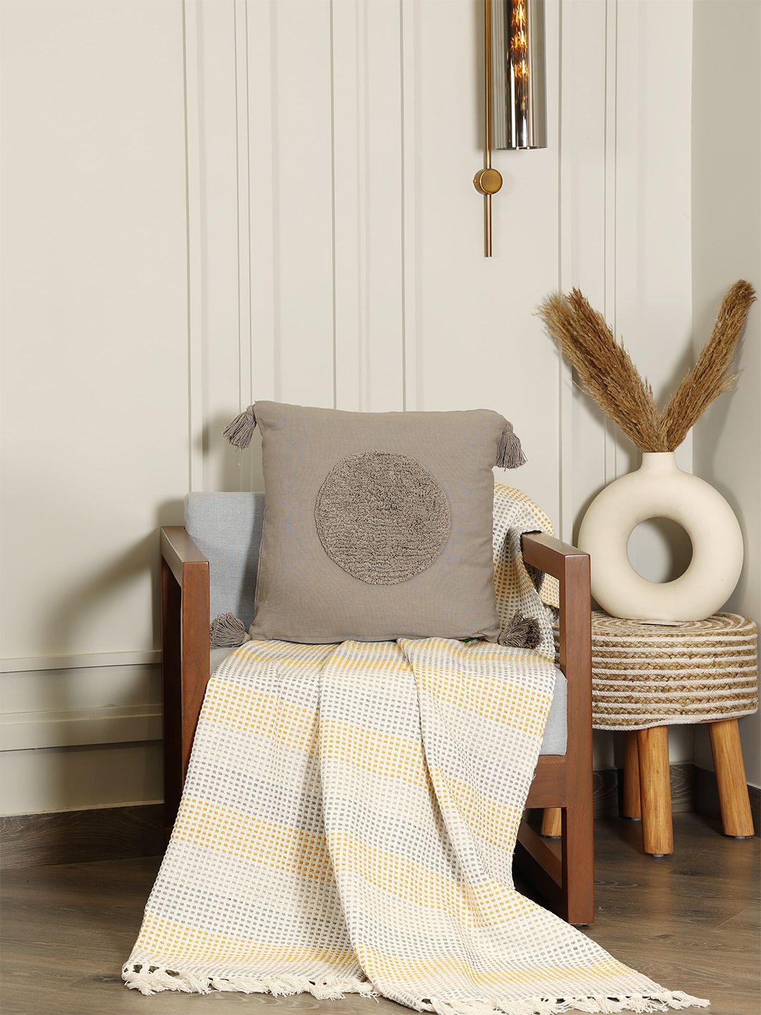SASHAA WORLD 100% Cotton Cushion Cover ( 45x45 cm )-image-22