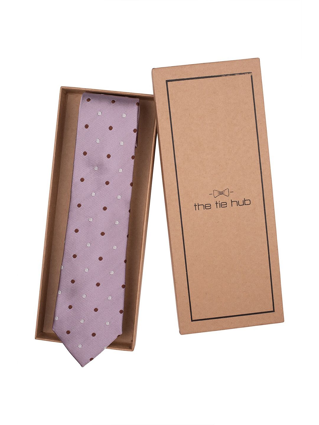 The Tie Hub Men Woven Design Pure Silk Broad Tie-picture-13