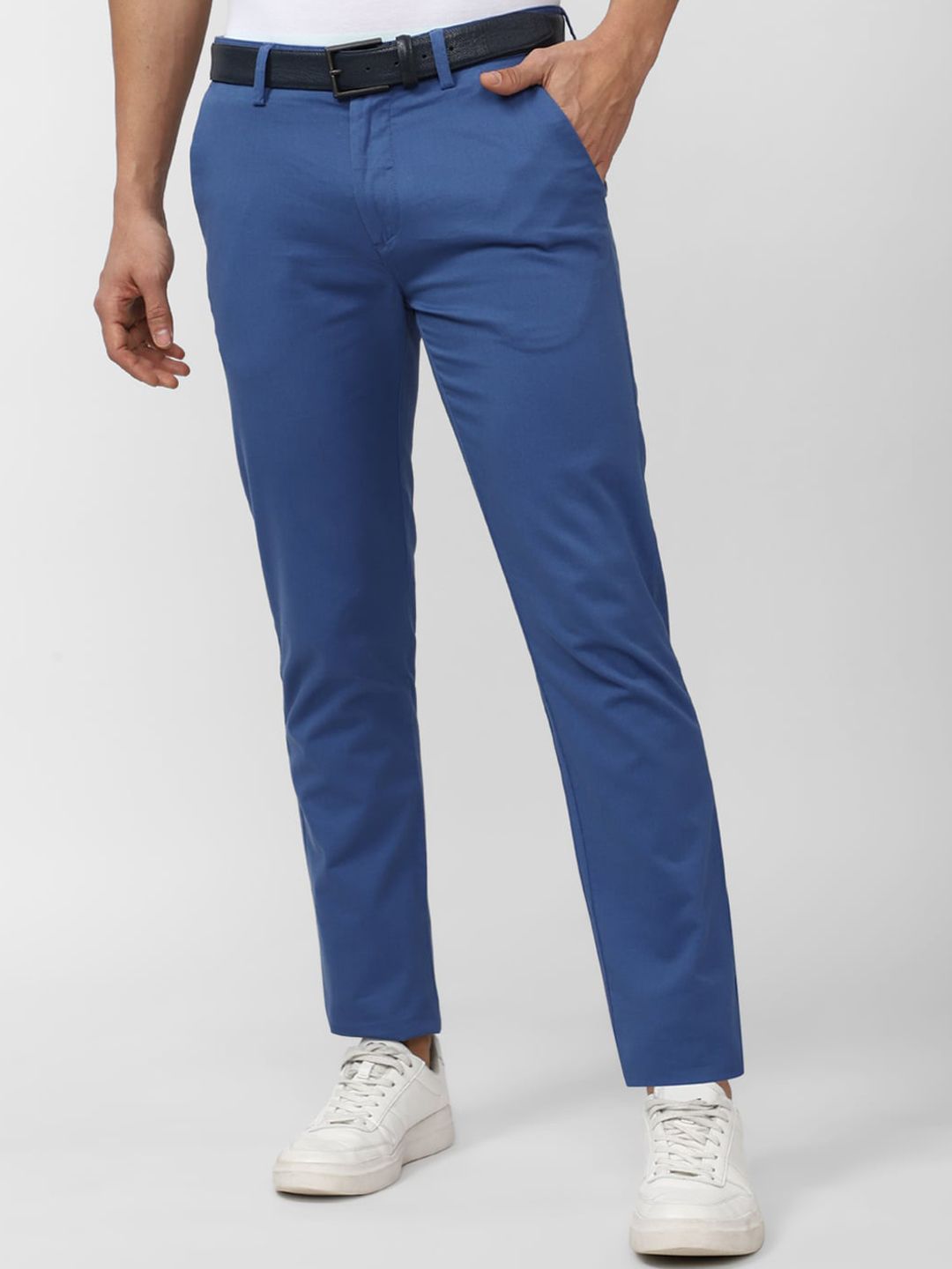 Buy PETER ENGLAND Mens Extra Slim Fit 4 Pocket Solid Chinos | Shoppers Stop